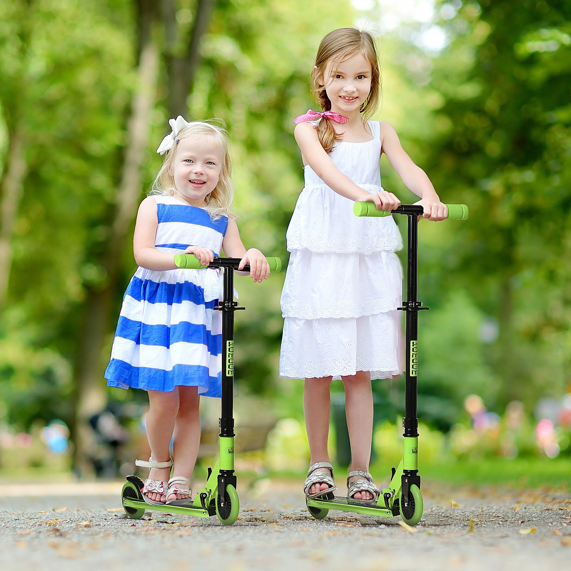 Scooter for Kids Toddler Foldable Kick Scooter with Adjustable Height Brake - Image 2