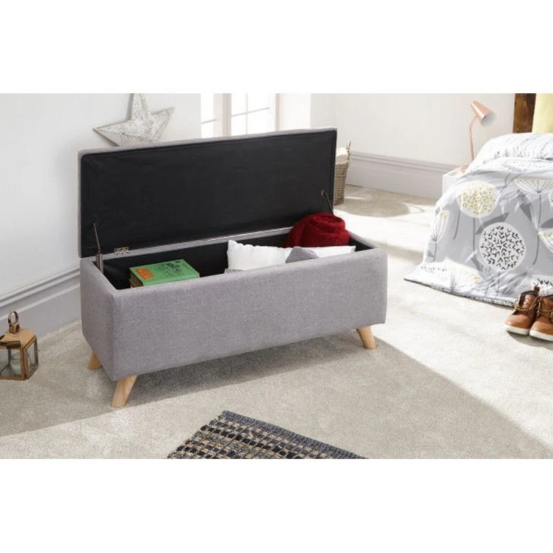 Secreto Large Ottoman Light Grey 1 Door - Image 5