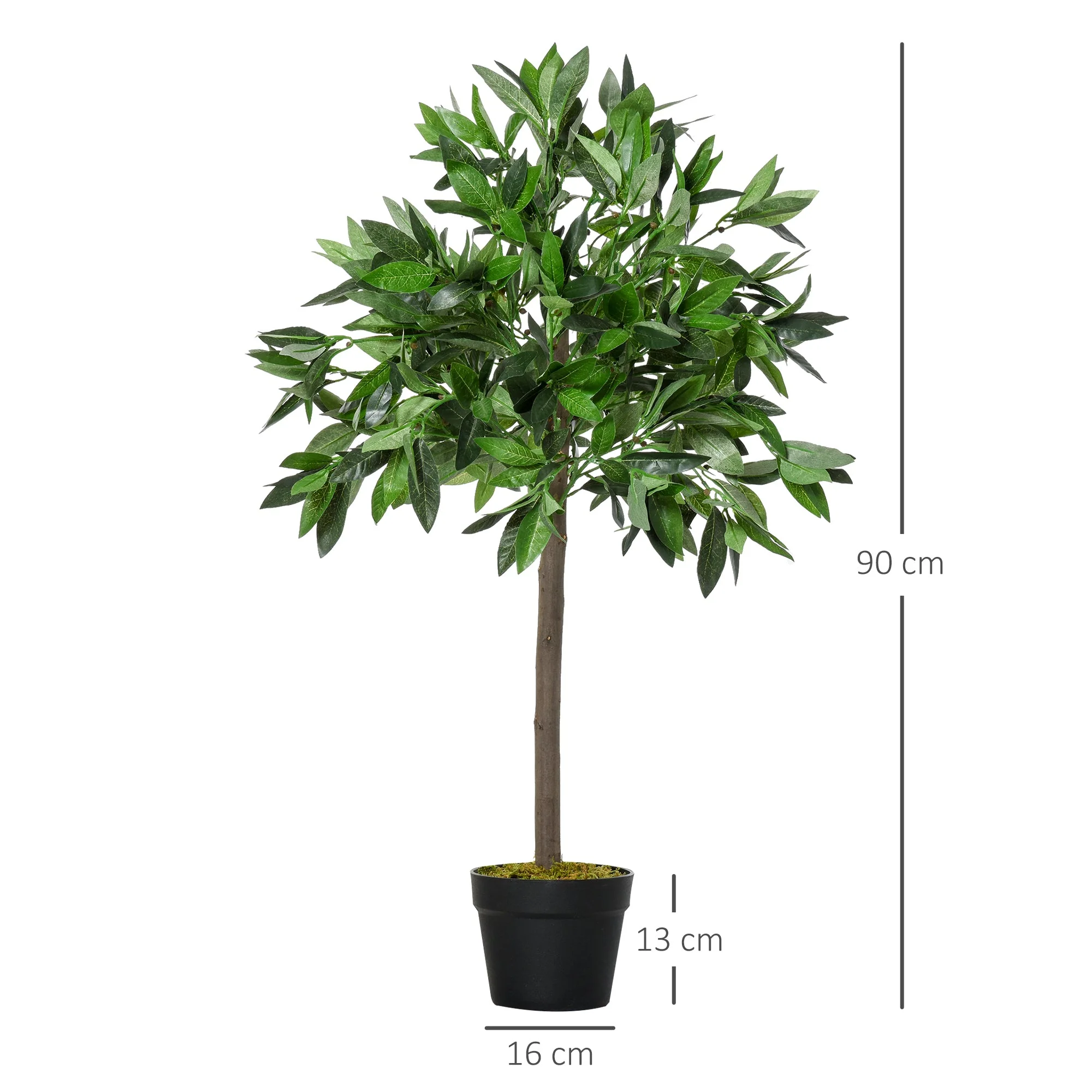 Set of 2 Artificial Bay Laurel Trees - Image 3