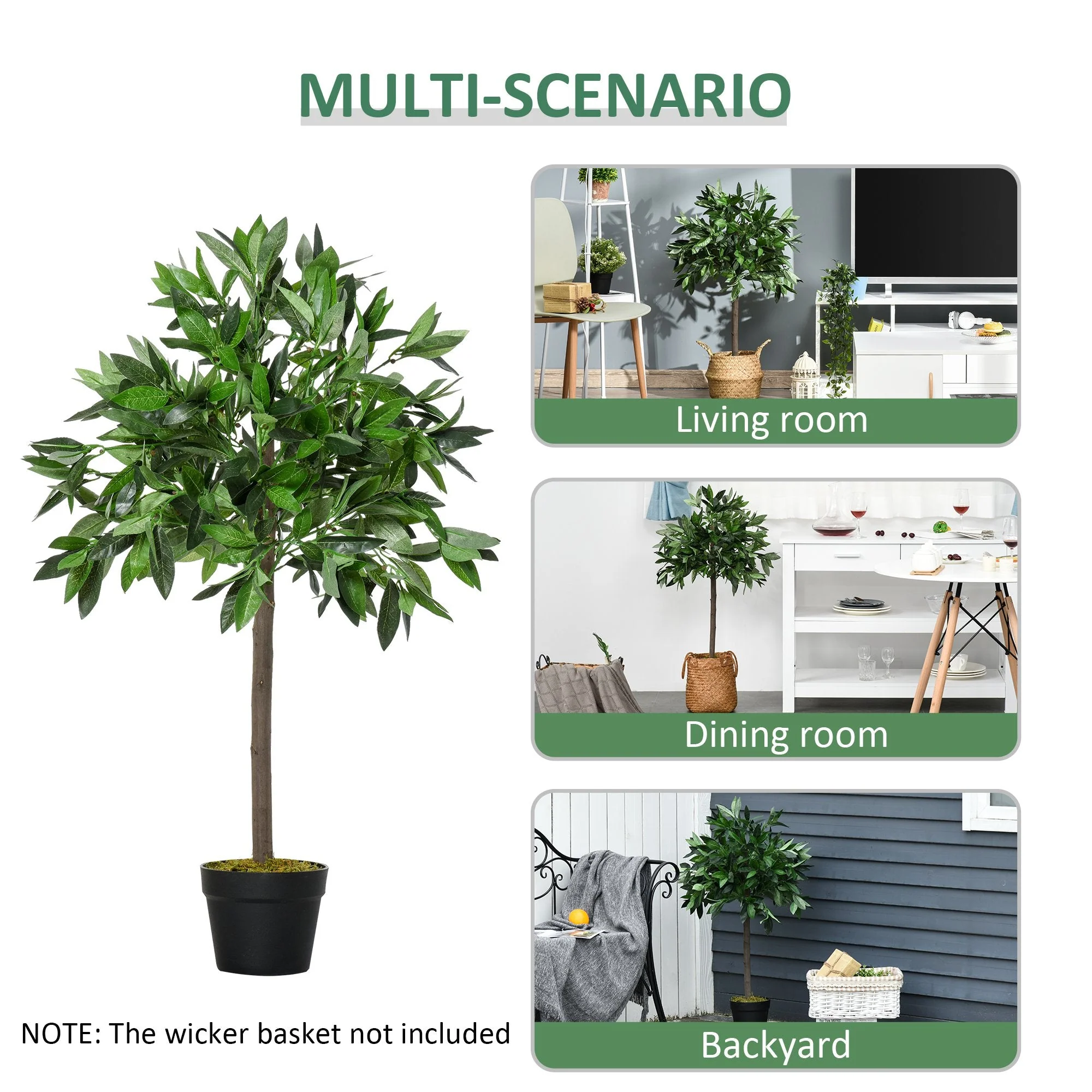 Set of 2 Artificial Bay Laurel Trees - Image 5