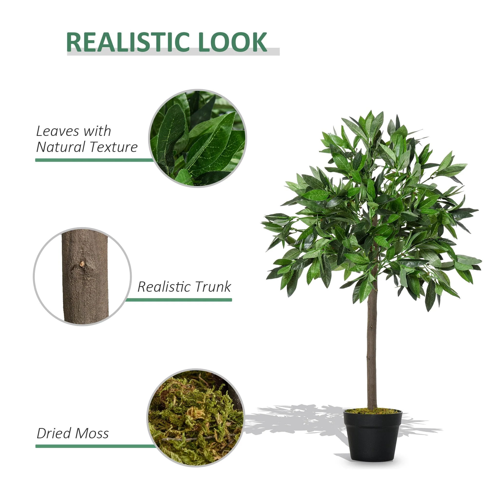 Set of 2 Artificial Bay Laurel Trees - Image 6