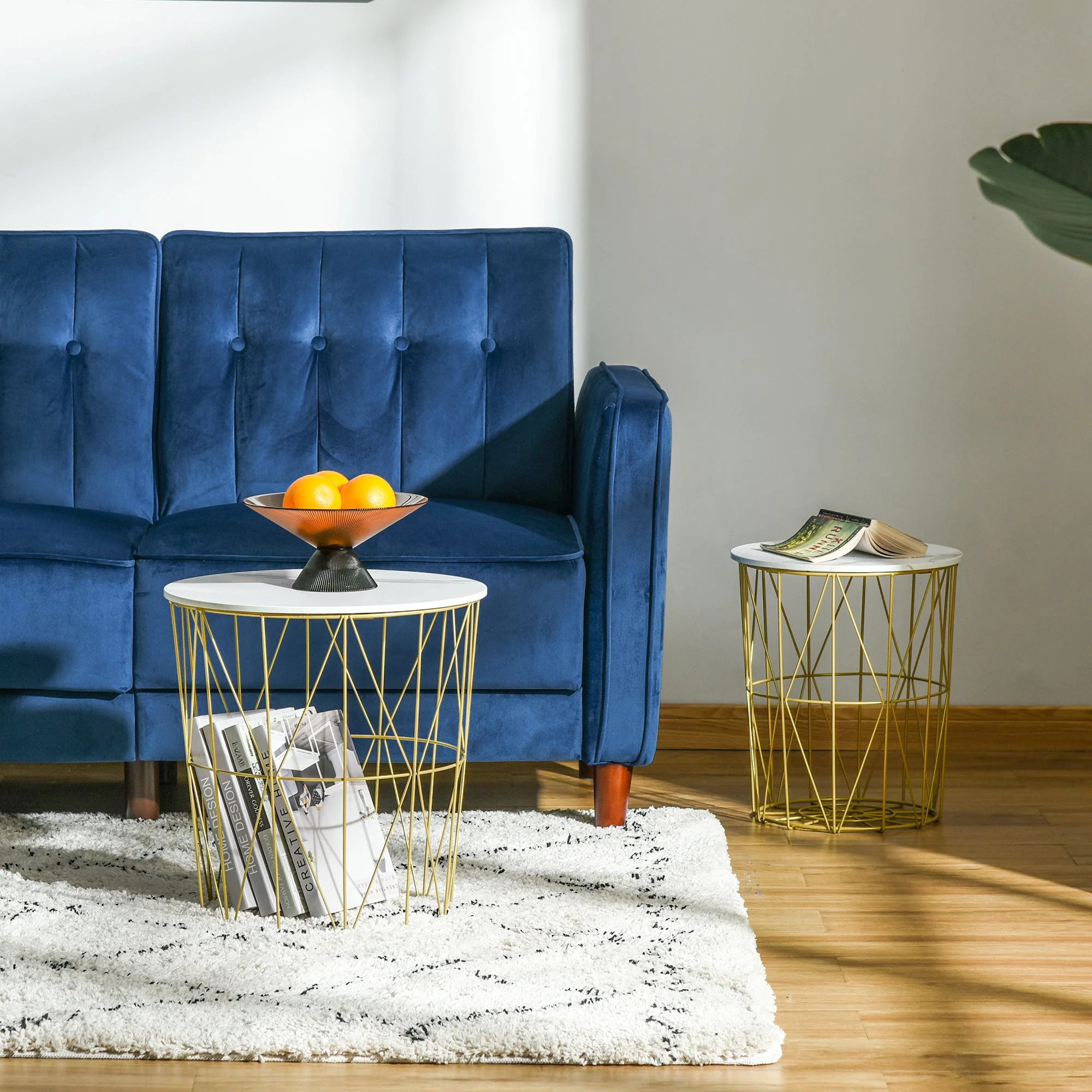 Set of 2 Nesting Side Tables with Storage - Image 8