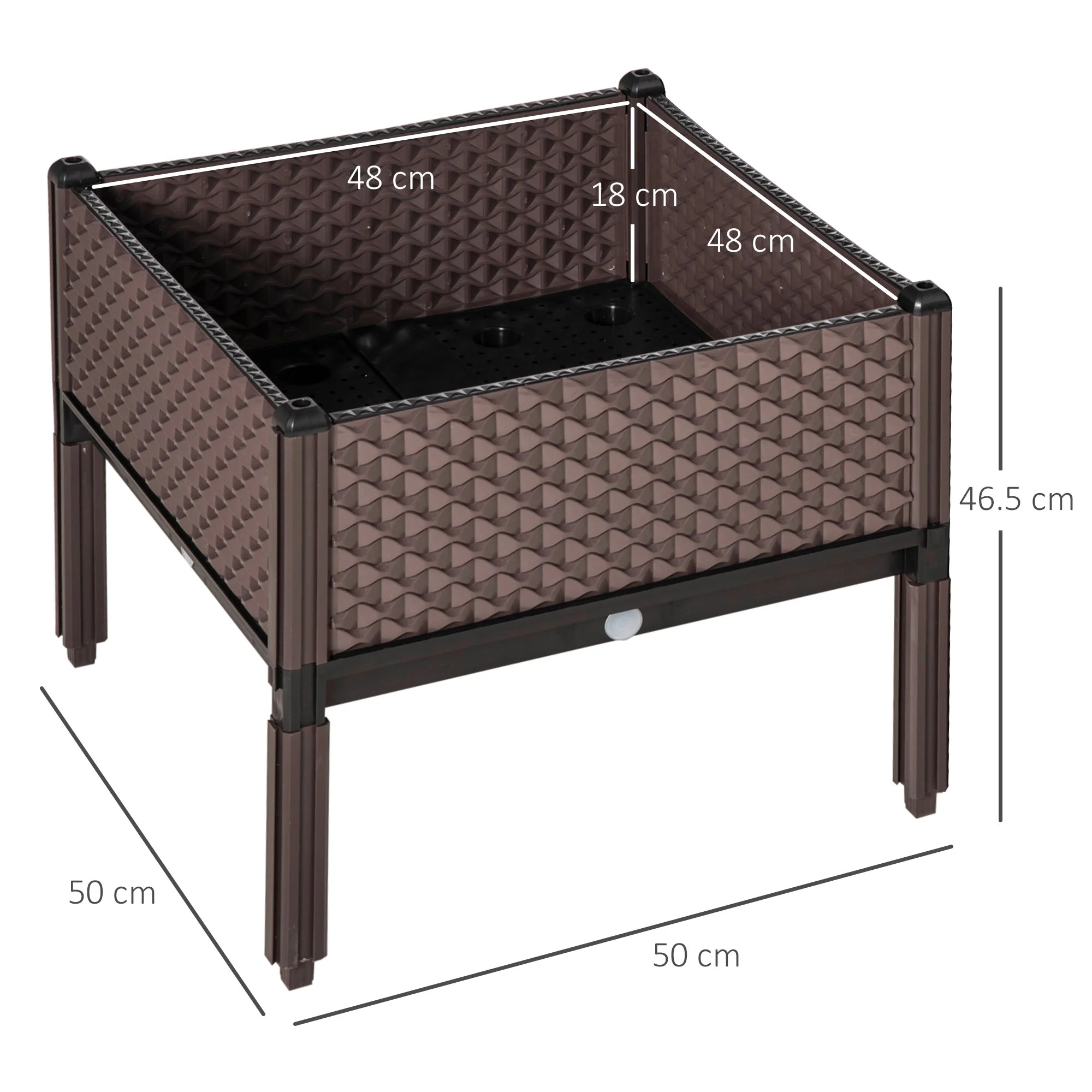 Set of 2 Raised Garden Bed Elevated Planter Box with Self-Watering Design - Image 3