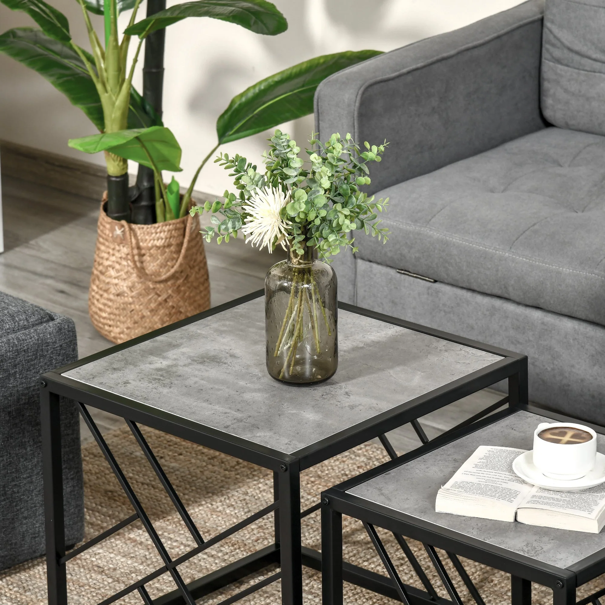 Set of 3 Nesting Coffee Tables - Image 9