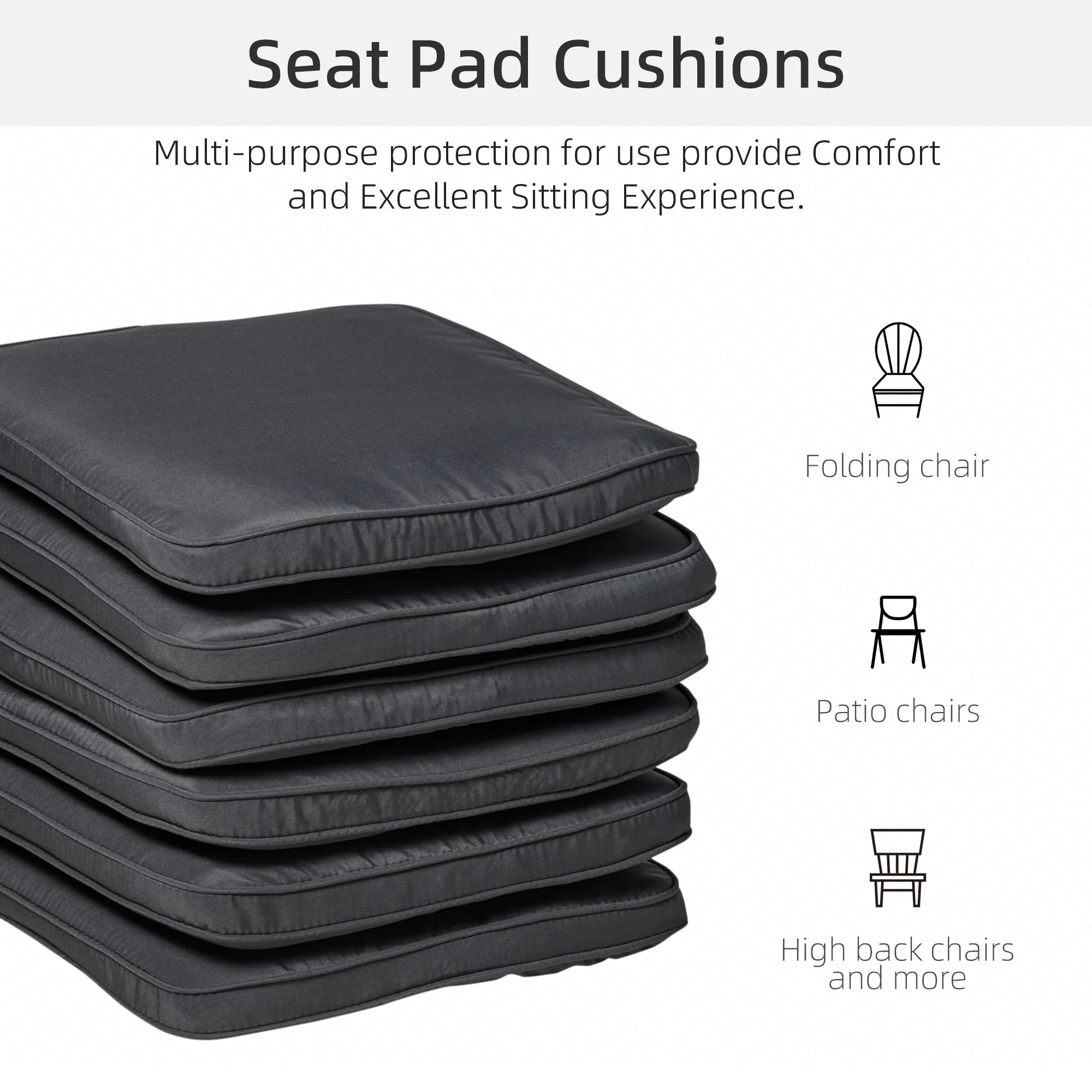 Set of 6-Piece Chair Cushion - Image 4
