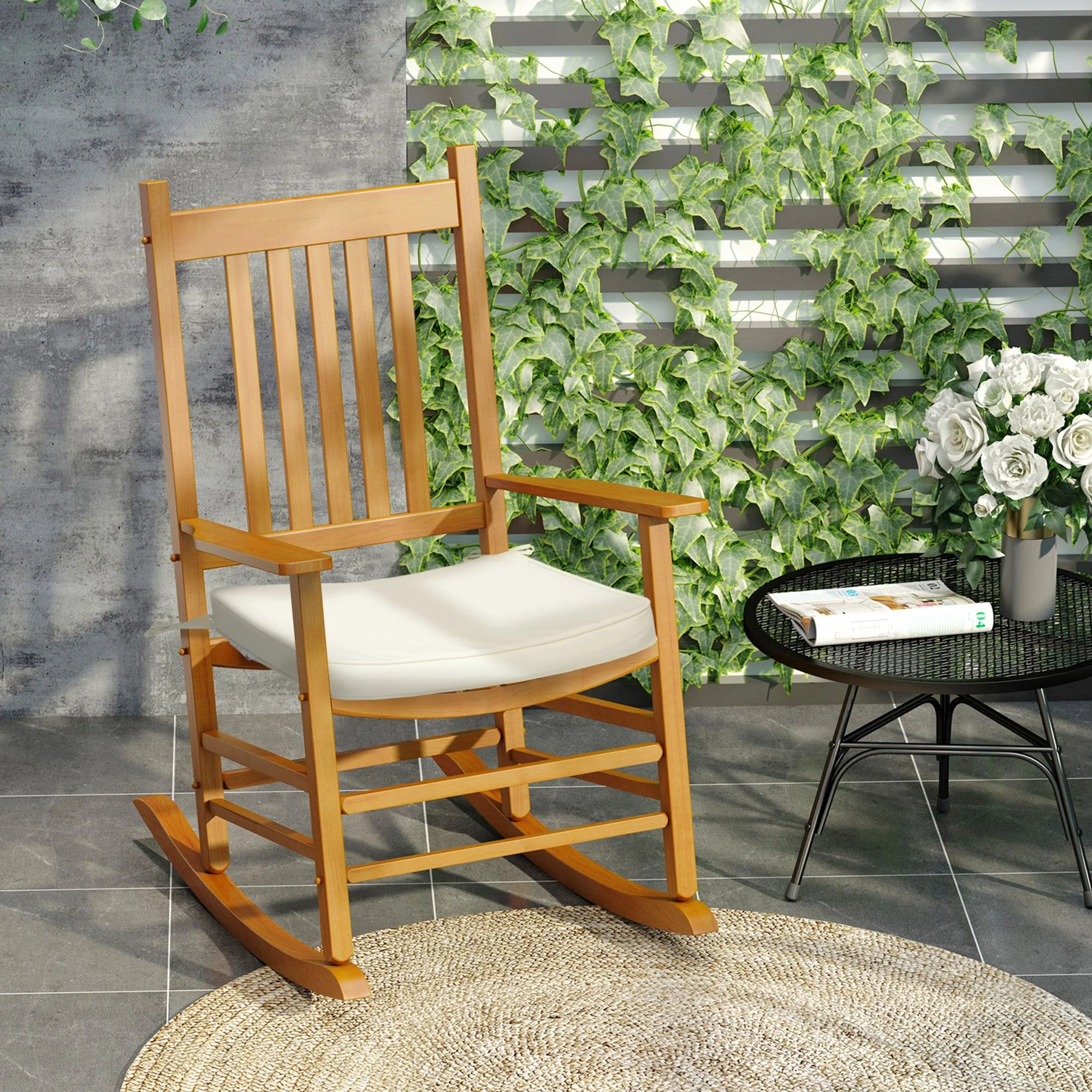 Set of Six Replacement Chair Cushions - Cream White - Image 2