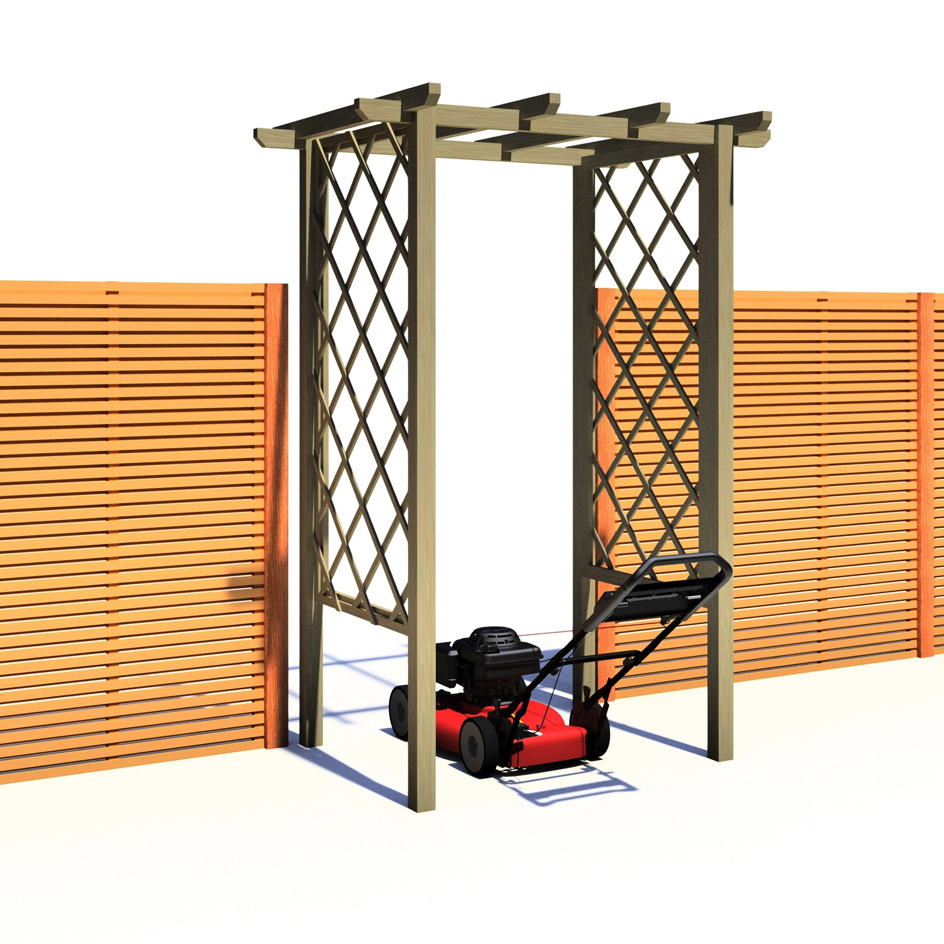Shire 2' 11" x 4' 4" Garden Arch - Classic Pressure Treated - Image 2