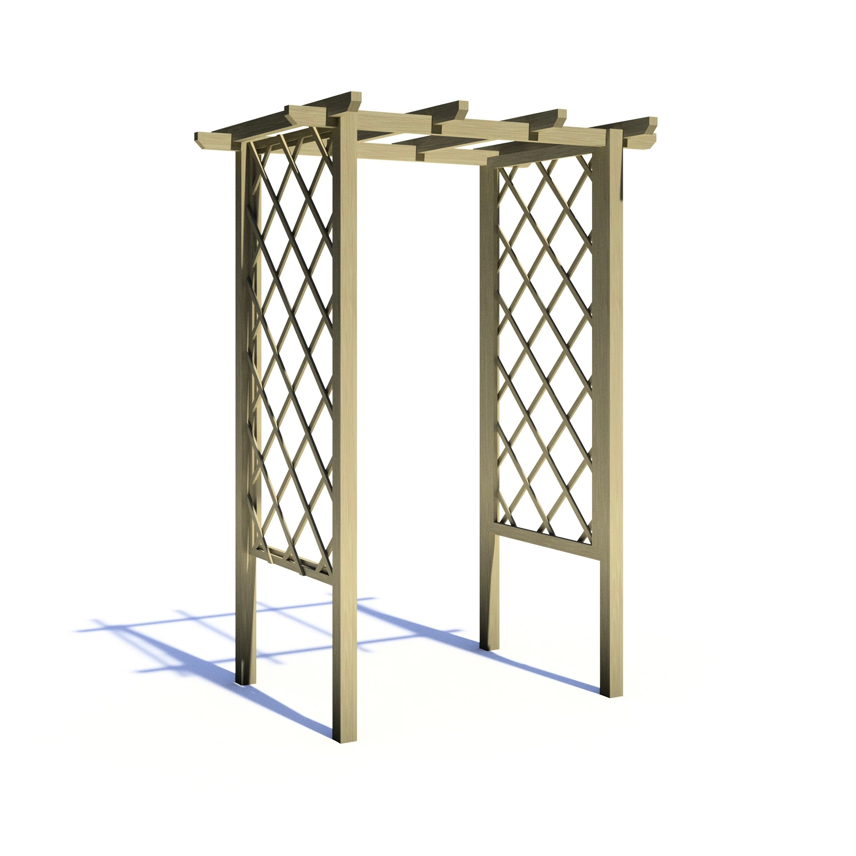 Shire 2' 11" x 4' 4" Garden Arch - Classic Pressure Treated - Image 7