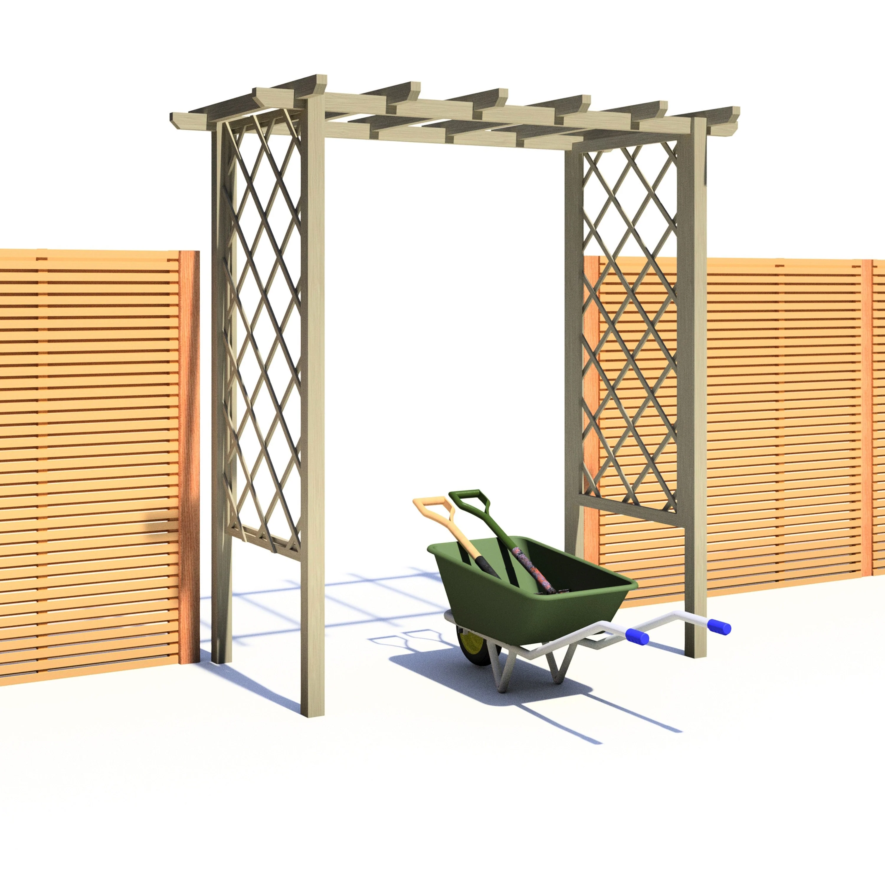 Shire 2' 11" x 6' 3" Garden Arch - Classic Pressure Treated - Image 6