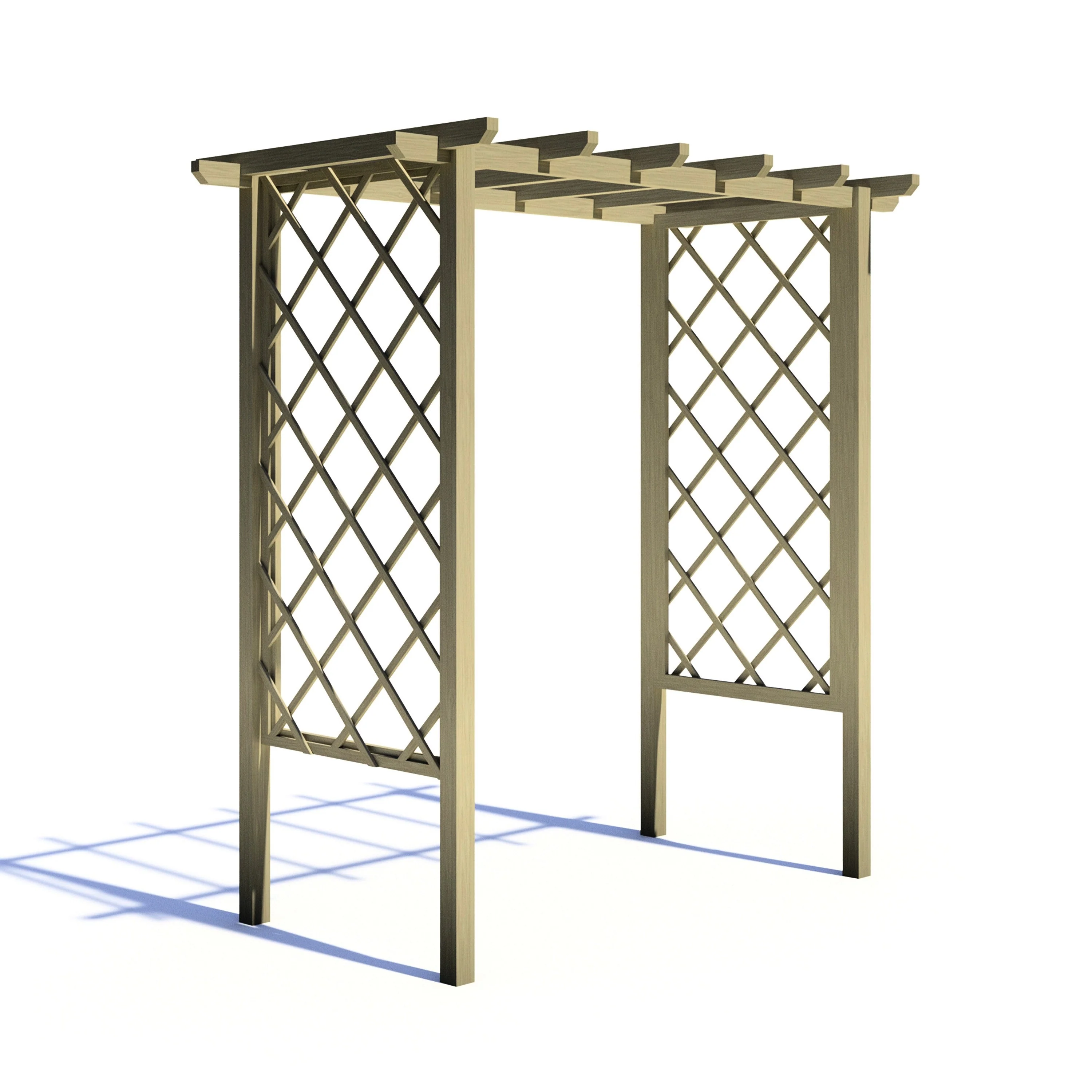 Shire 2' 11" x 6' 3" Garden Arch - Classic Pressure Treated - Image 8