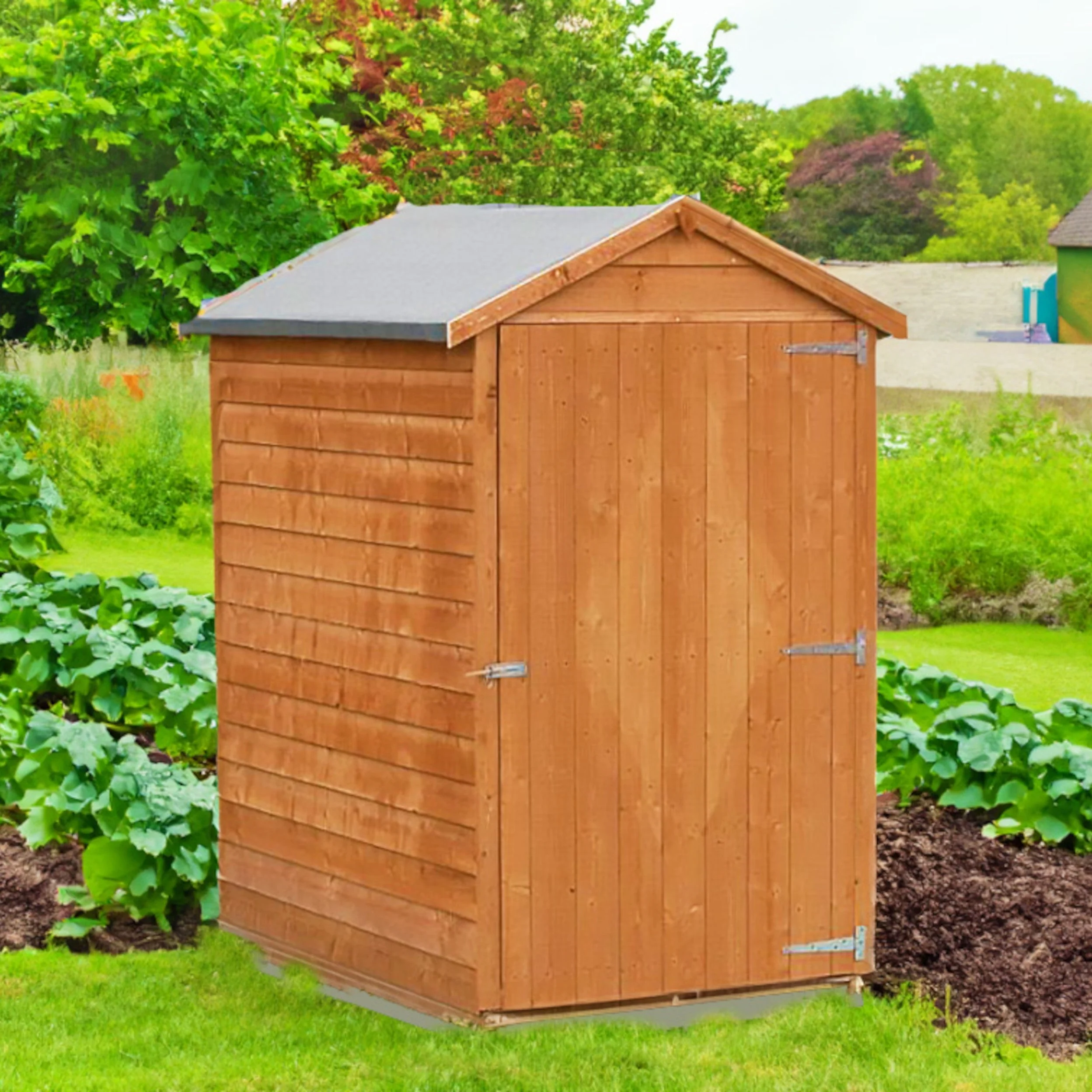 Shire 5' 2" x 3' 2" Apex Shed - Budget Dip Treated Overlap - Image 2