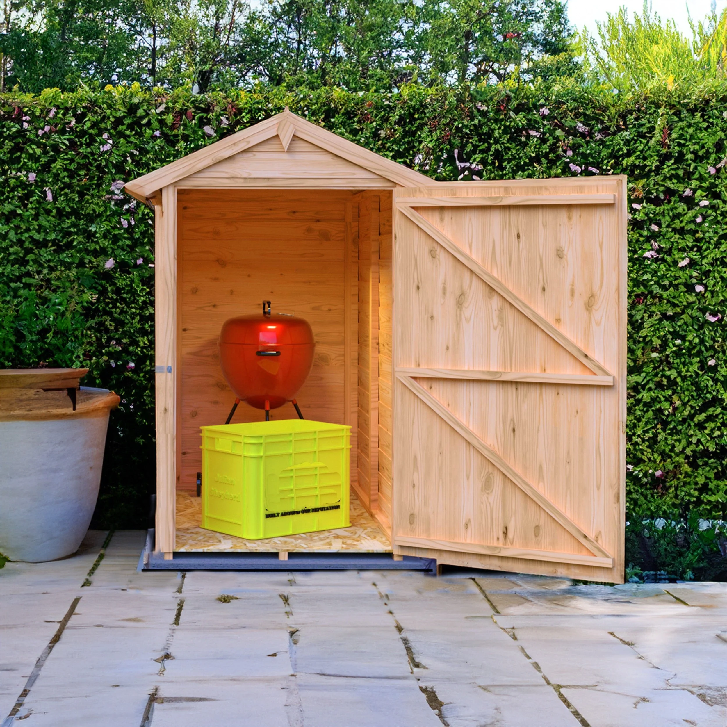 Shire 5' 2" x 3' 2" Apex Shed - Budget Dip Treated Overlap - Image 7
