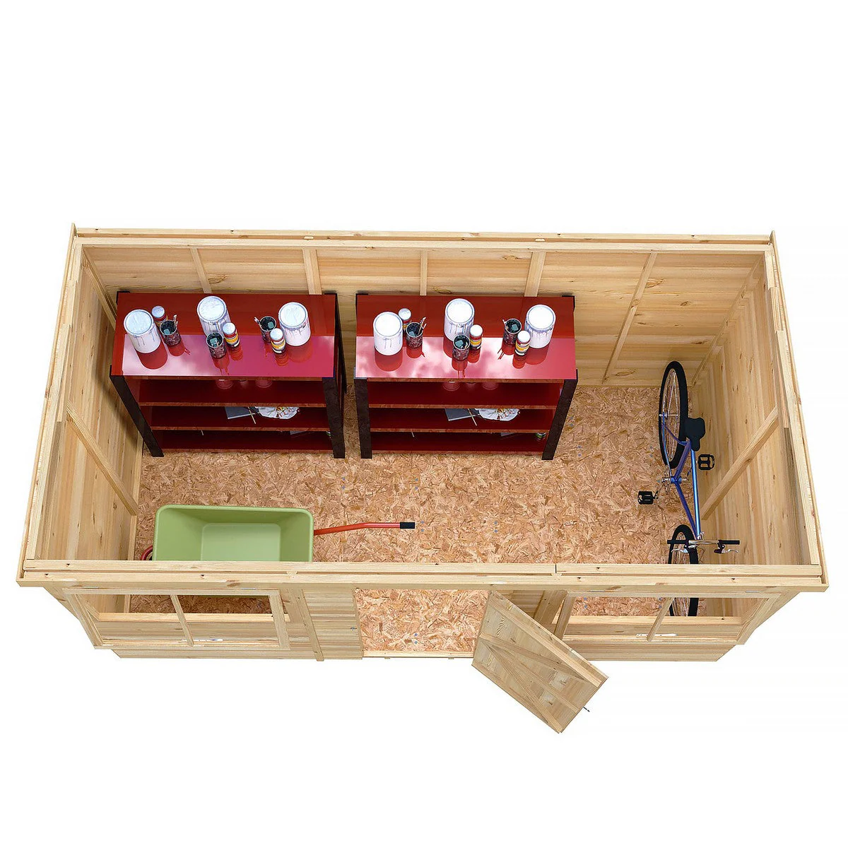 Shire 5' 9" x 11' 9" Pent Shed - Premium Dip Treated Shiplap - Image 4