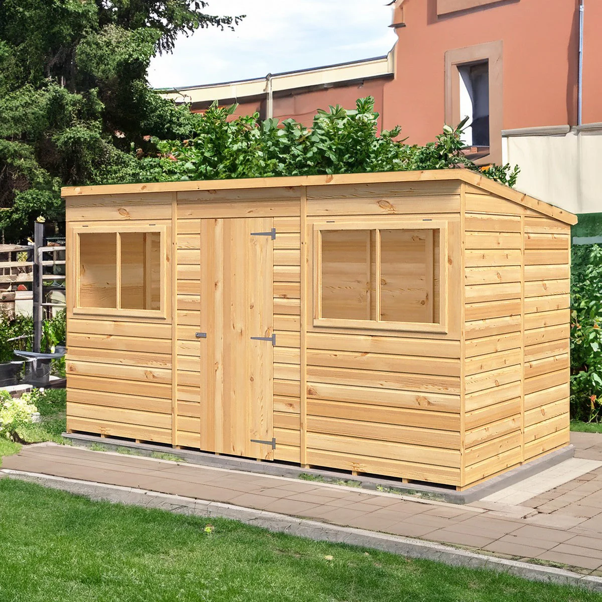 Shire 5' 9" x 11' 9" Pent Shed - Premium Dip Treated Shiplap - Image 5