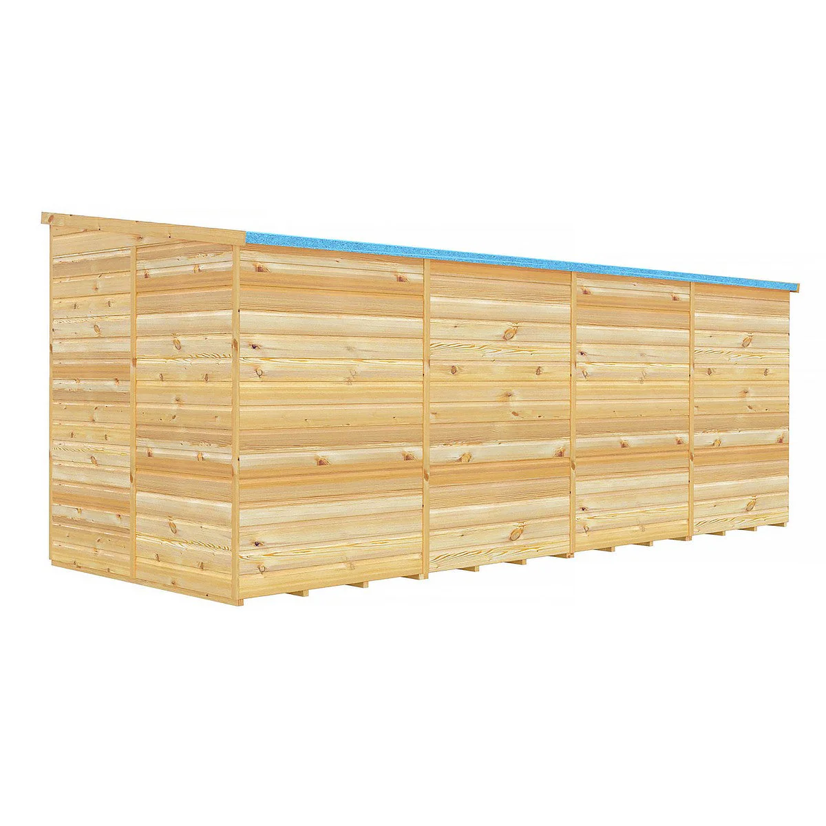 Shire 5' 9" x 15' 8" Pent Shed - Premium Dip Treated Shiplap - Image 8