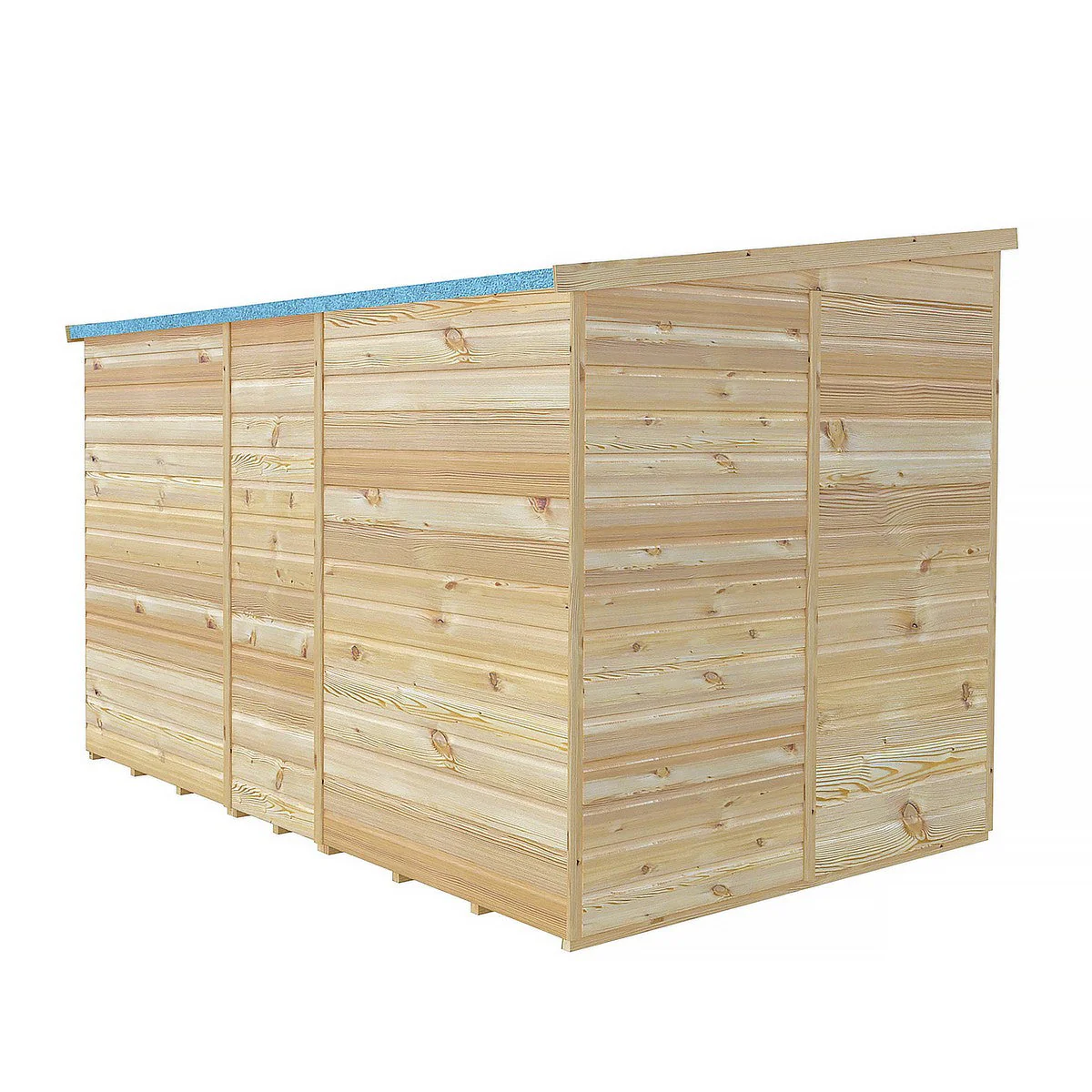 Shire 5' 9" x 9' 9" Pent Shed - Premium Dip Treated Shiplap - Image 7