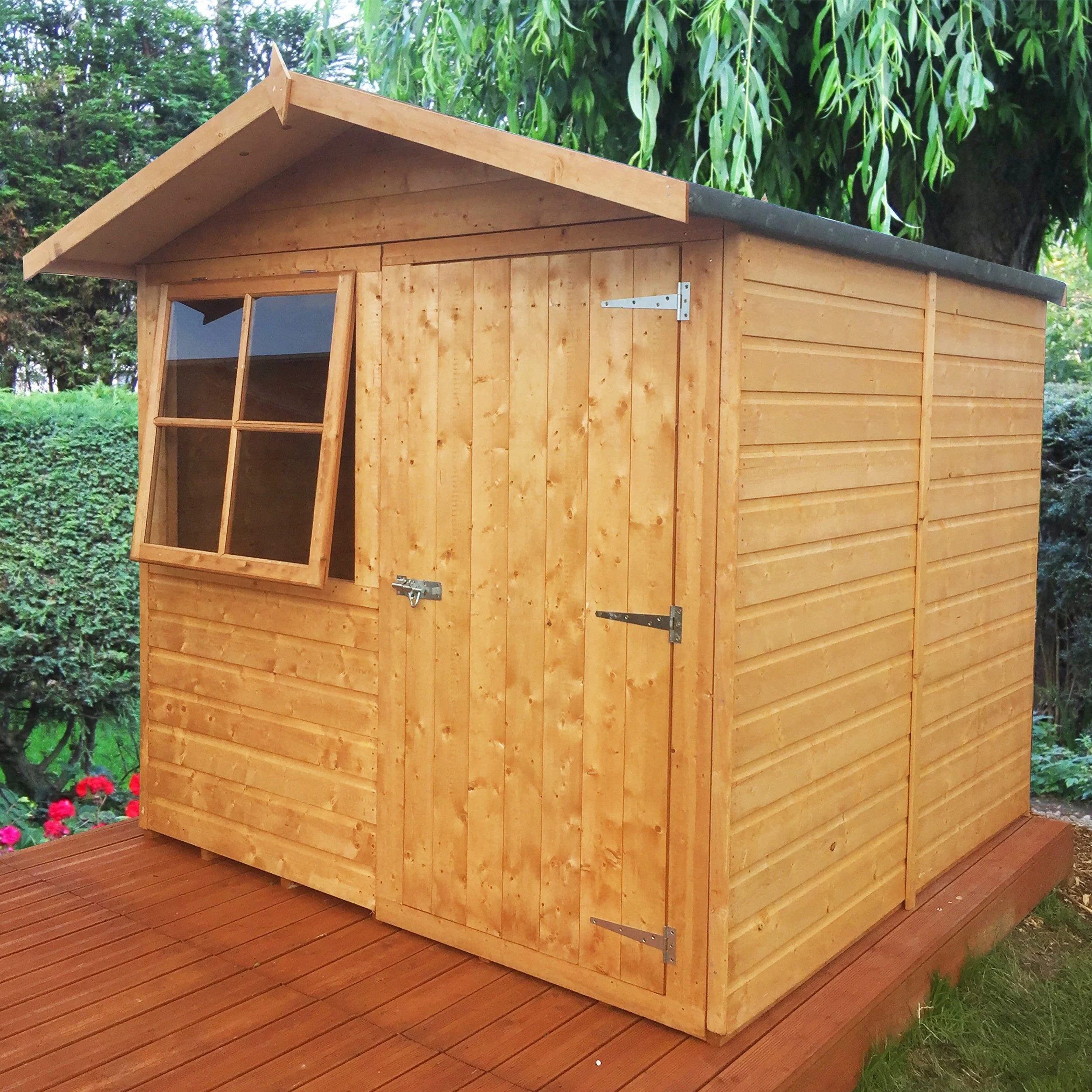 Abri 6' 3" x 6' 8" Apex Shed - Premium Dip Treated Shiplap - Image 5