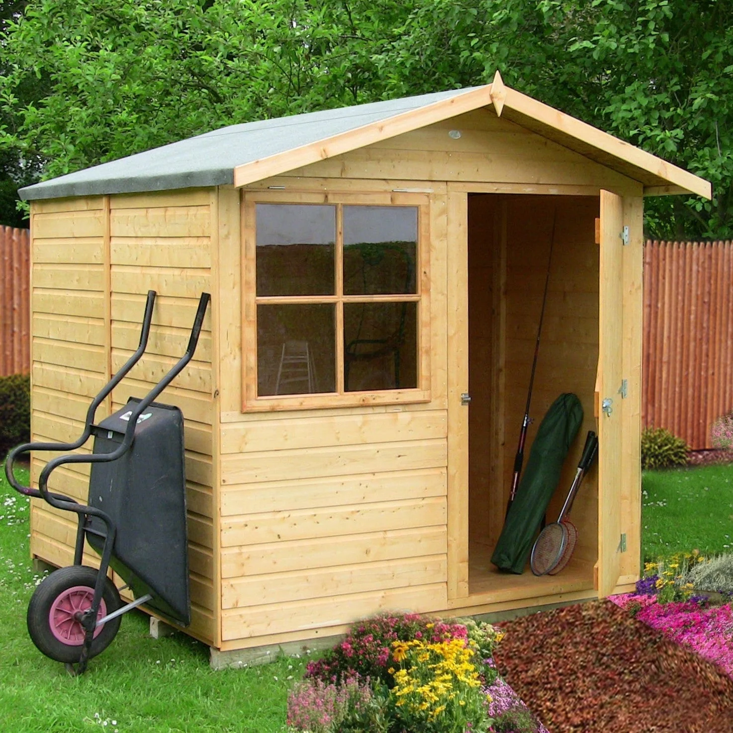 Abri 6' 3" x 6' 8" Apex Shed - Premium Dip Treated Shiplap - Image 7