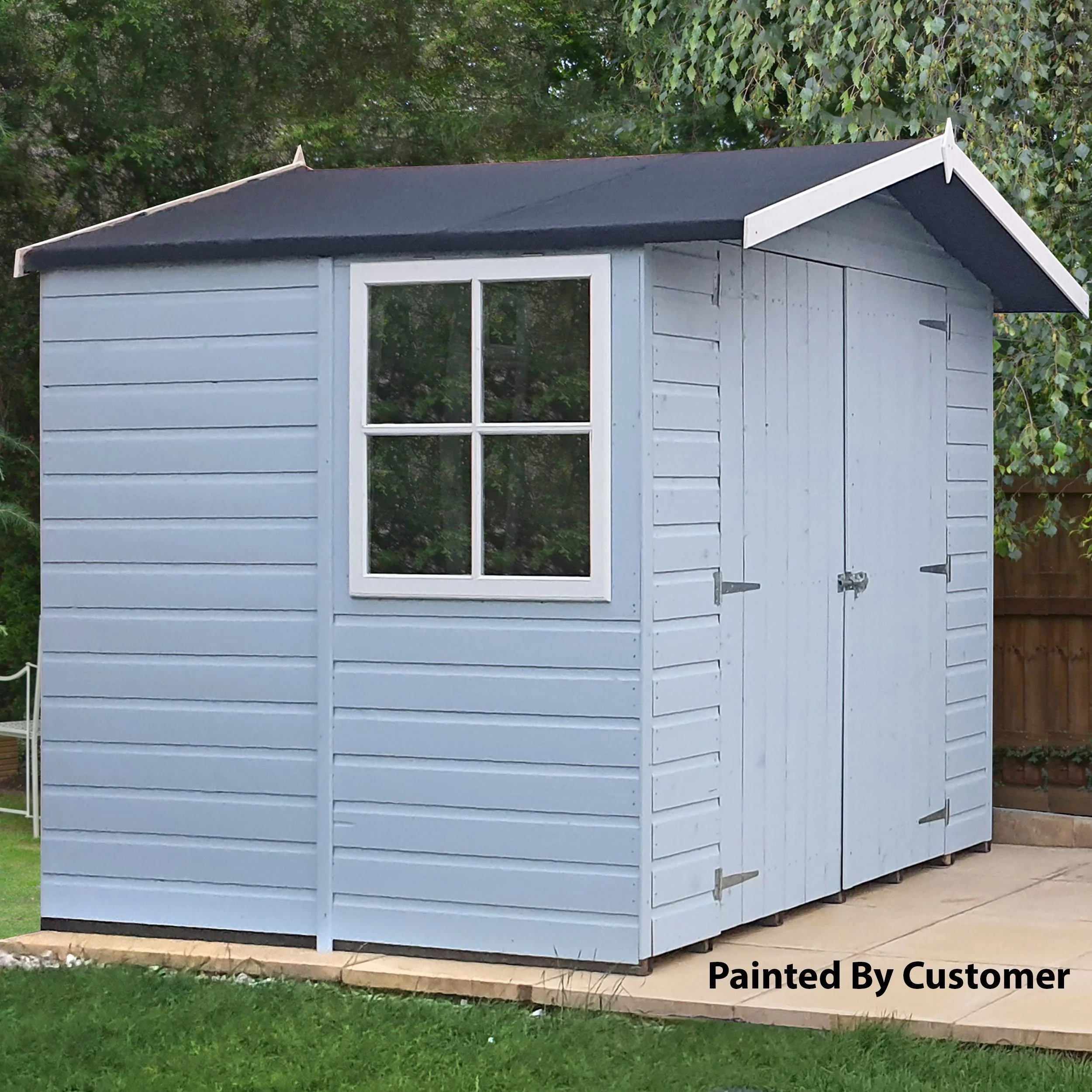 Alderney 6' 2" x 6' 8" Apex Shed - Premium Dip Treated Shiplap - Image 5