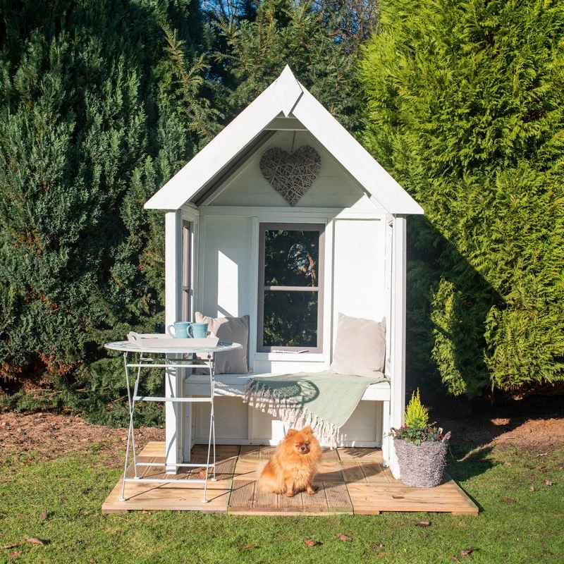 Shire Almarie 3' 3" x 4' 3" Apex Garden Arbour - Classic Pressure Treated Shiplap - Image 3