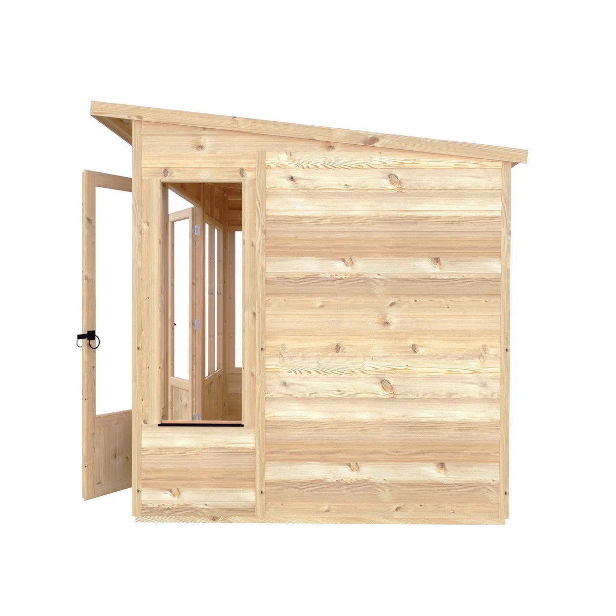 Shire Alora 5' 9" x 9' 9" Pent Summerhouse - Premium Dip Treated Overlap - Image 12