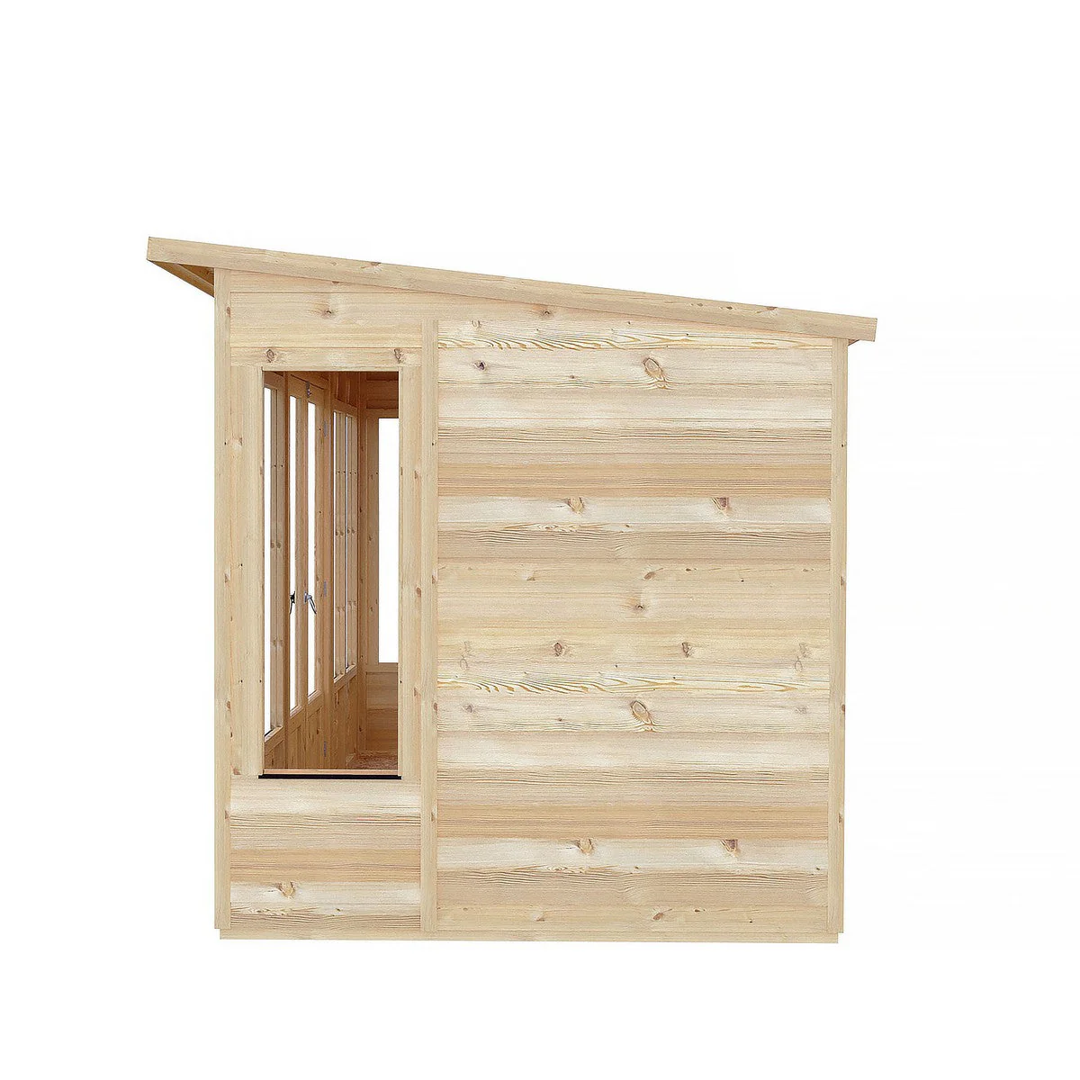 Shire Alora 5' 9" x 11' 9" Pent Summerhouse - Premium Dip Treated Overlap - Image 10