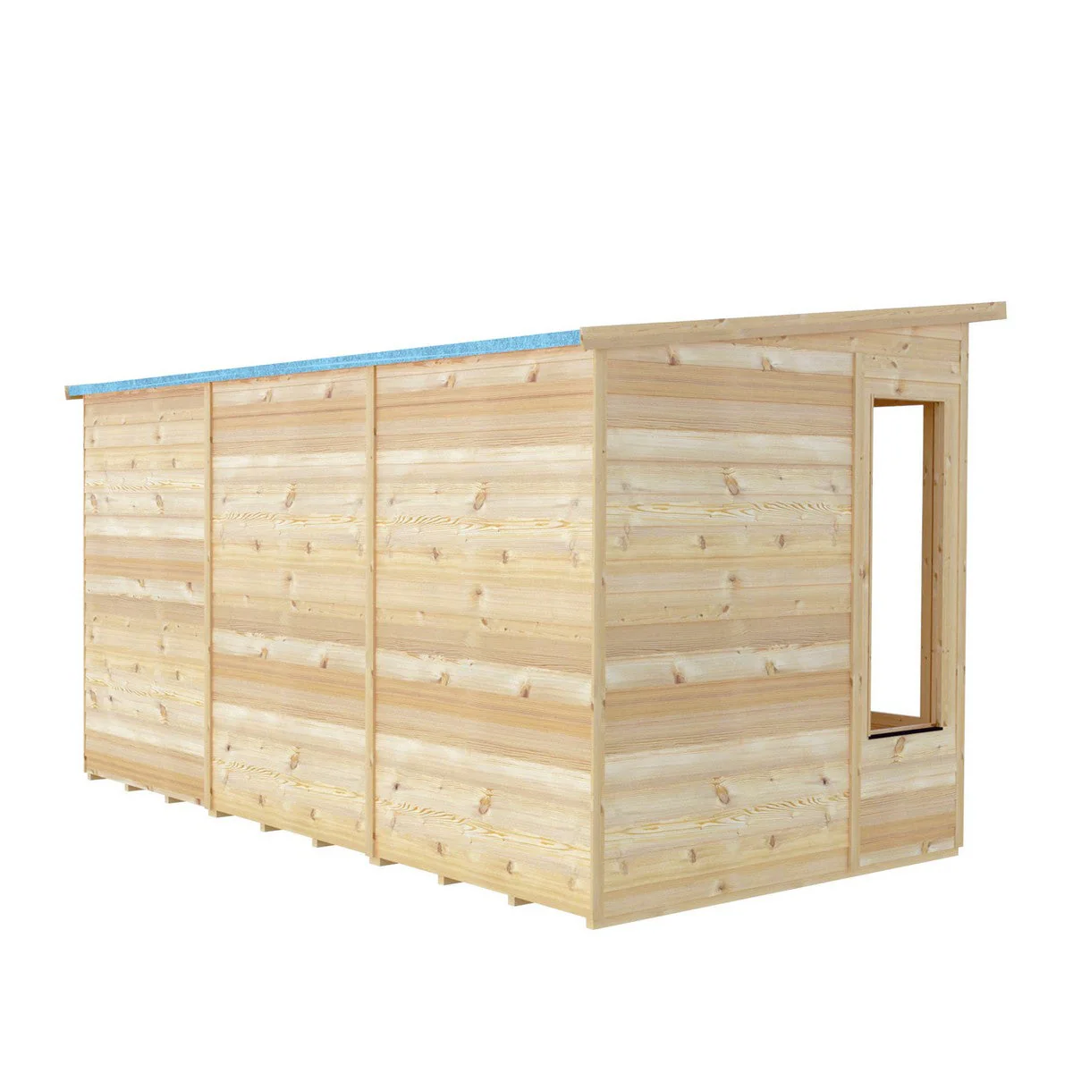 Shire Alora 5' 9" x 11' 9" Pent Summerhouse - Premium Dip Treated Overlap - Image 11