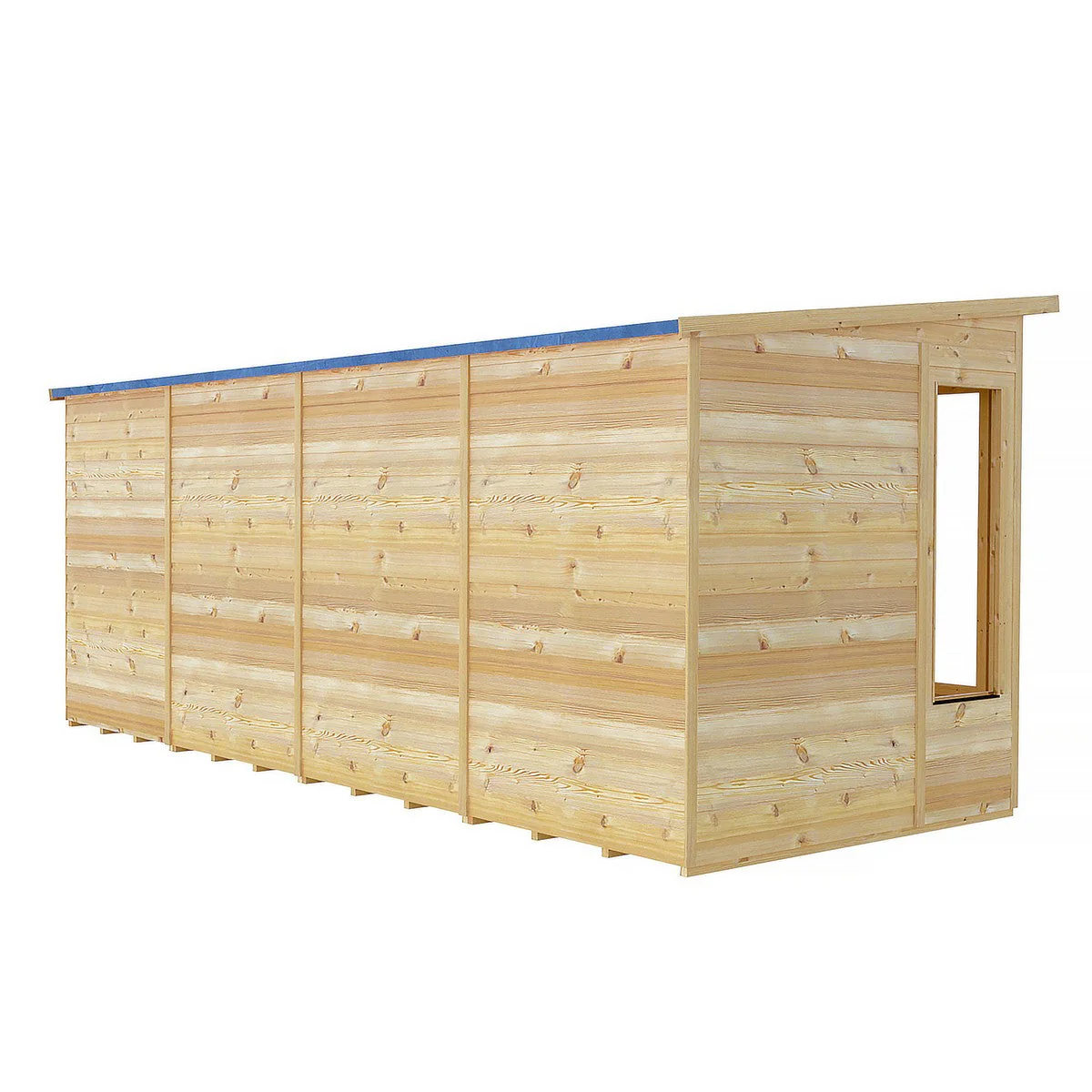 Shire Alora 5' 9" x 15' 8" Pent Summerhouse - Premium Dip Treated Overlap - Image 8