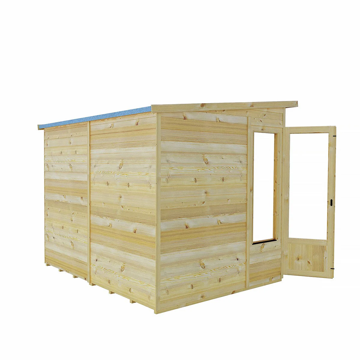 Shire Alora 5' 9" x 7' 10" Pent Summerhouse - Premium Dip Treated Overlap - Image 10