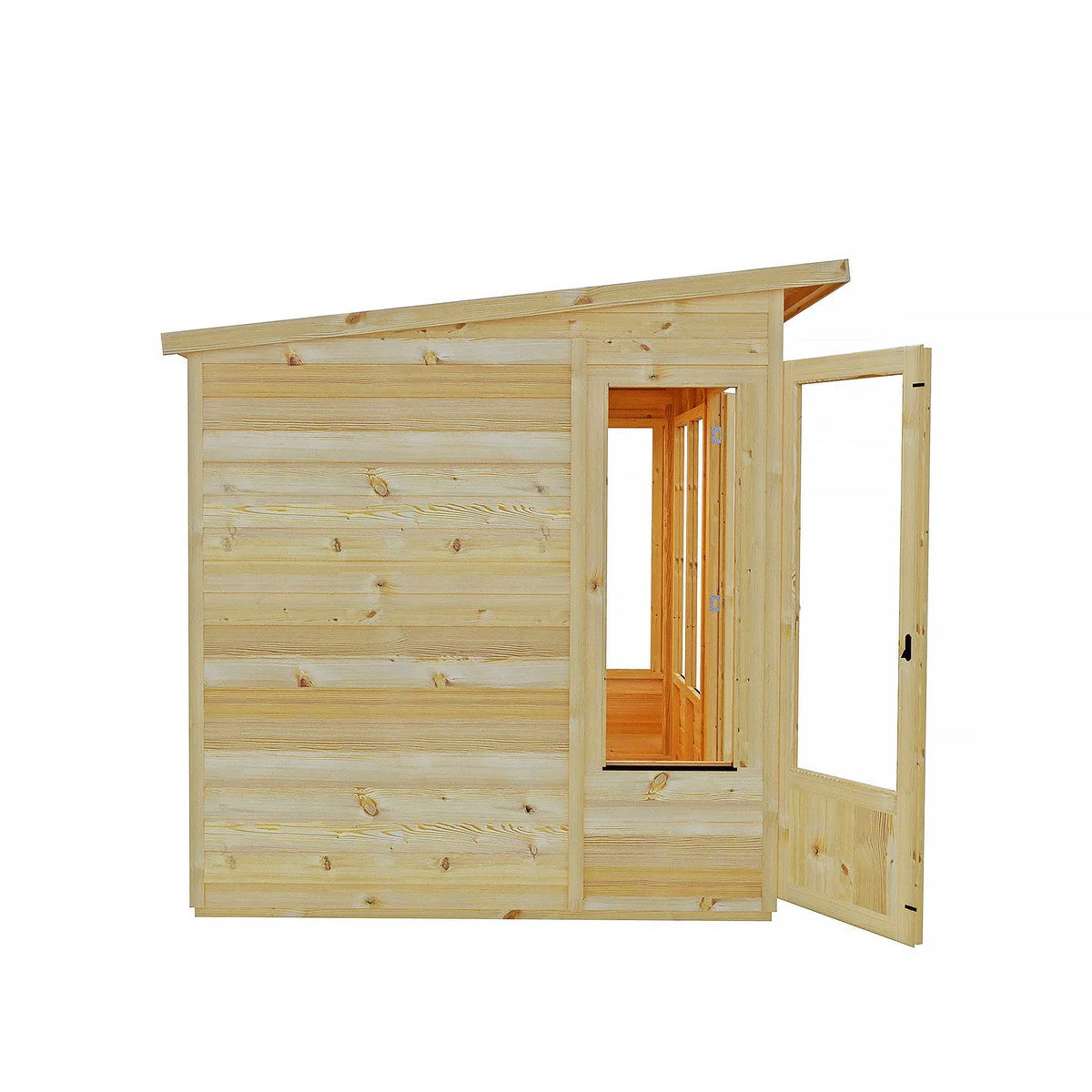 Shire Alora 5' 9" x 7' 10" Pent Summerhouse - Premium Dip Treated Overlap - Image 11