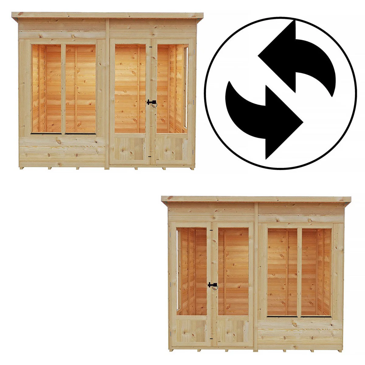 Shire Alora 5' 9" x 7' 10" Pent Summerhouse - Premium Dip Treated Overlap - Image 12