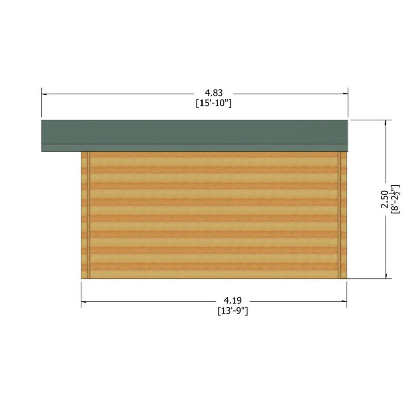Shire Argyll 11' 9" x 13' 8" Apex Log Cabin - Premium 34mm Cladding Tongue & Groove - Image 8