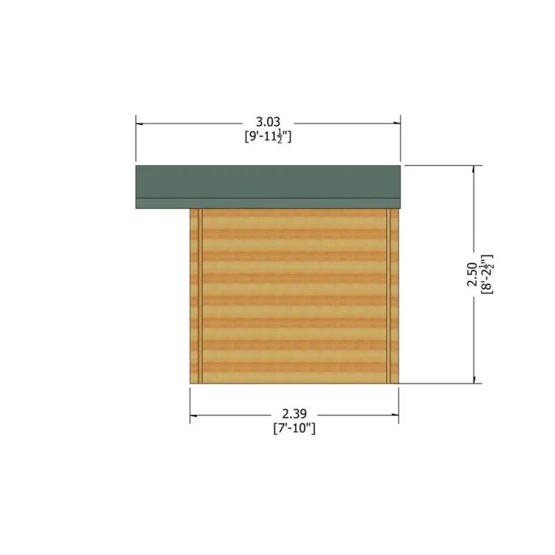 Shire Argyll 11' 9" x 7' 10" Apex Log Cabin - Premium 28mm Cladding Tongue & Groove - Image 8