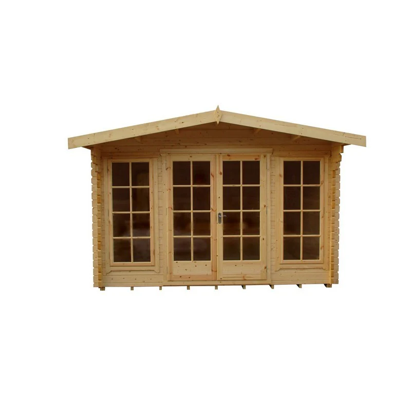 Shire Argyll 11' 9" x 7' 10" Apex Log Cabin - Premium 34mm Cladding Tongue & Groove - Image 4