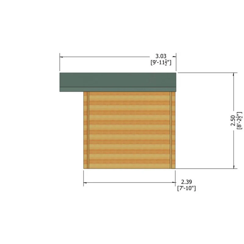 Shire Argyll 13' 8" x 7' 10" Apex Log Cabin - Premium 44mm Cladding Tongue & Groove - Image 8
