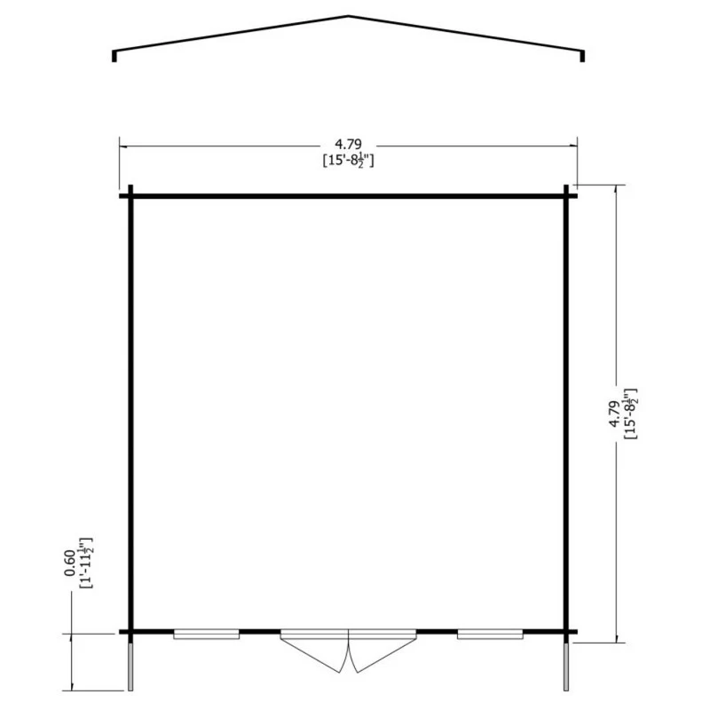 Shire Argyll 15' 6" x 15' 8" Apex Log Cabin - Premium 34mm Cladding Tongue & Groove - Image 7