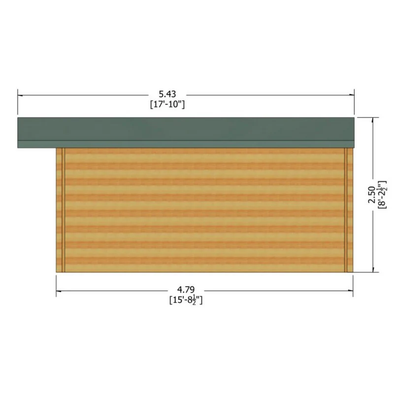 Shire Argyll 15' 6" x 15' 8" Apex Log Cabin - Premium 44mm Cladding Tongue & Groove - Image 8