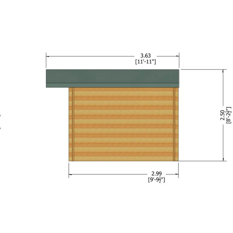 Shire Argyll 15' 6" x 9' 9" Apex Log Cabin - Premium 34mm Cladding Tongue & Groove - Image 8
