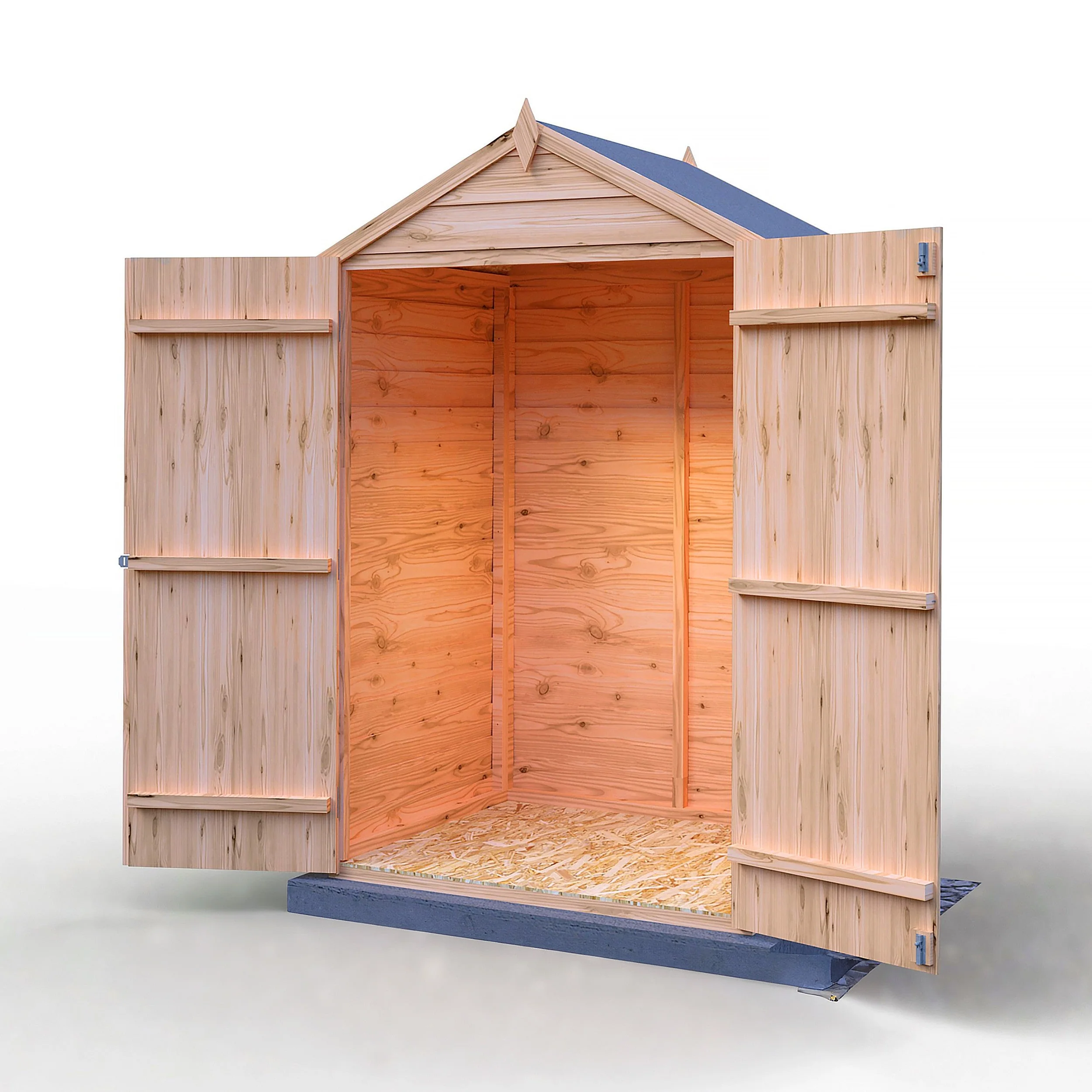 Ashworth 2' 10" x 3' 11" Apex Shed - Premium Dip Treated Overlap - Image 2