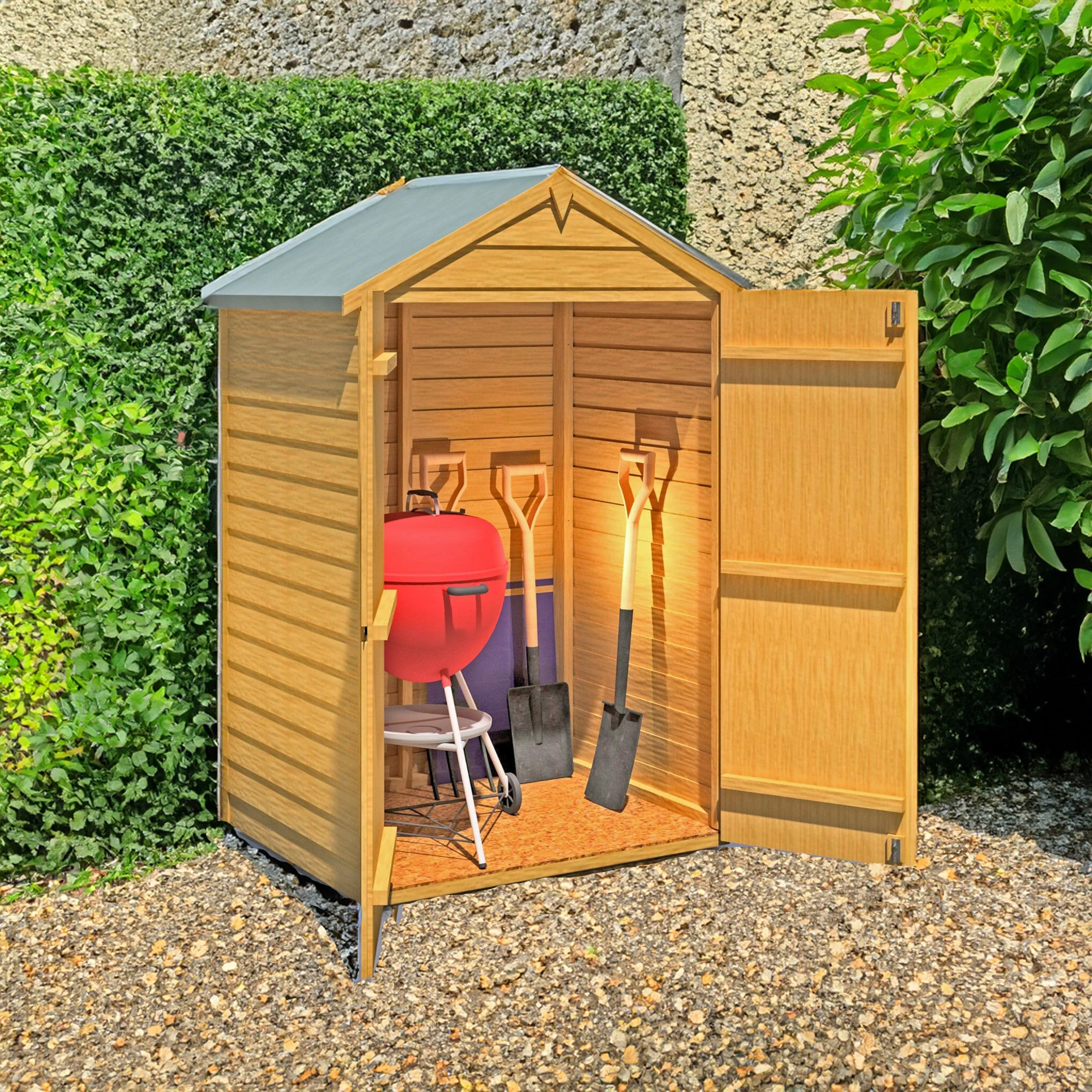 Ashworth 2' 10" x 3' 11" Apex Shed - Premium Dip Treated Overlap - Image 3