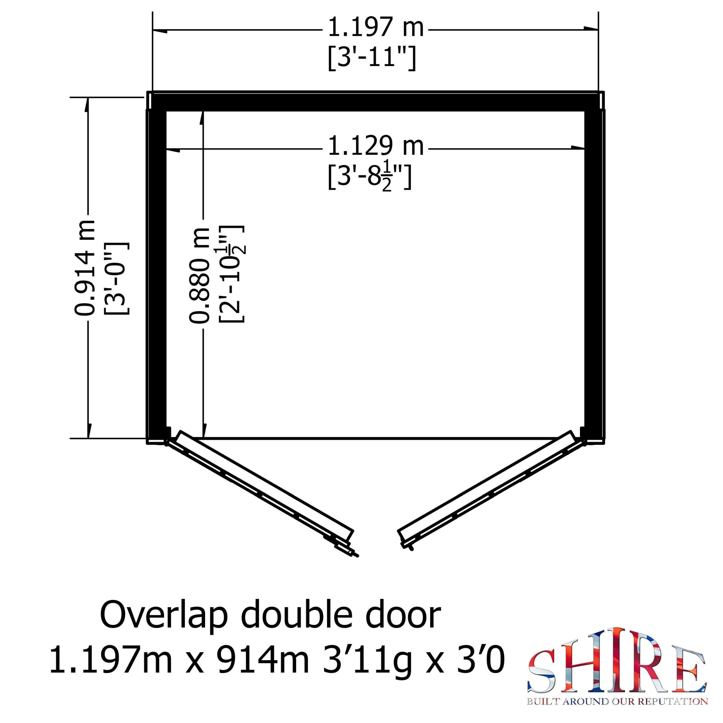 Ashworth 2' 10" x 3' 11" Apex Shed - Premium Dip Treated Overlap - Image 6