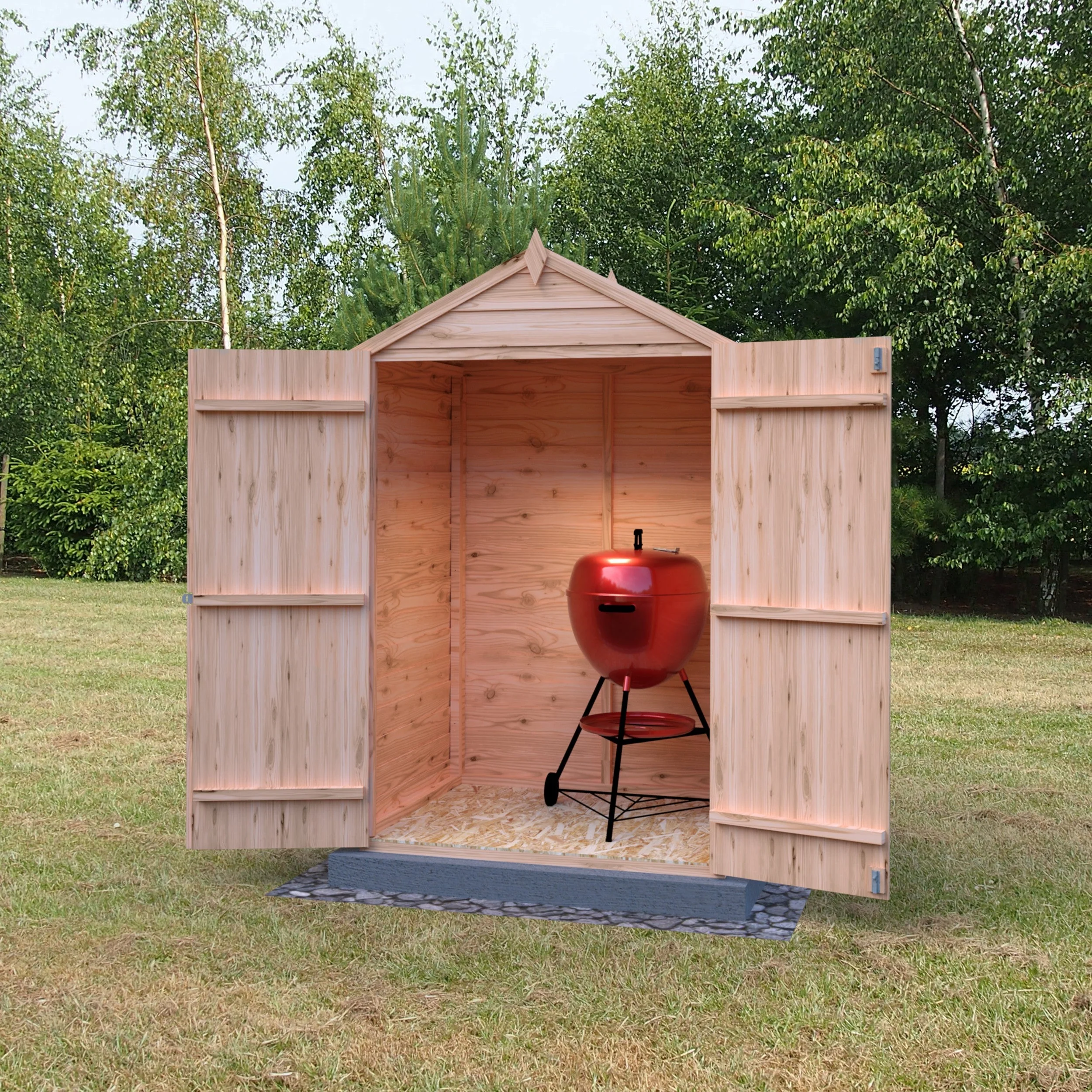 Ashworth 2' 10" x 3' 11" Apex Shed - Premium Dip Treated Overlap - Image 8