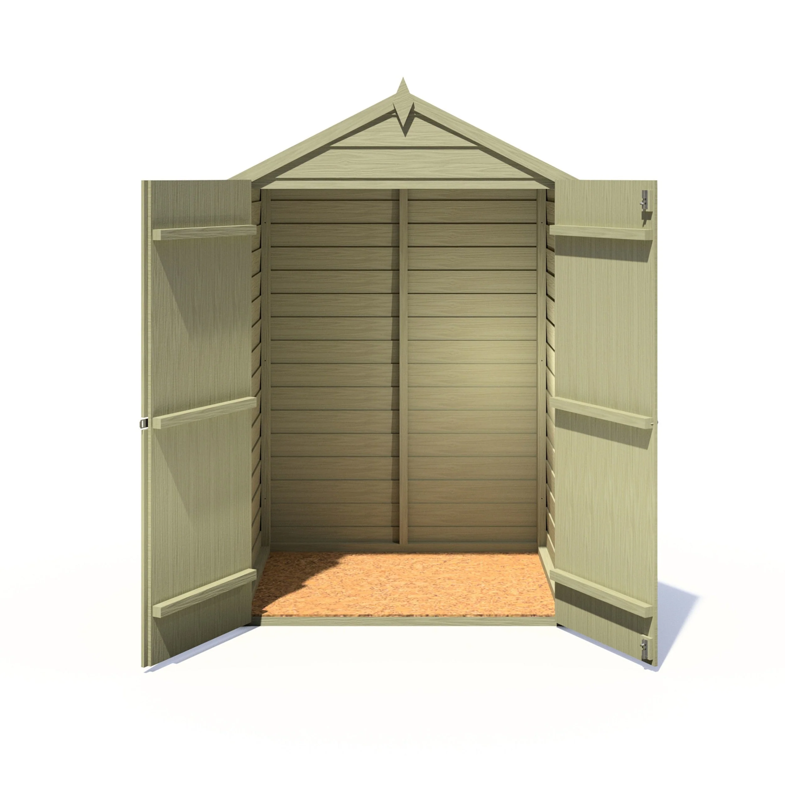 Ashworth 2' 10" x 3' 11" Apex Shed - Premium Pressure Treated Overlap - Image 6