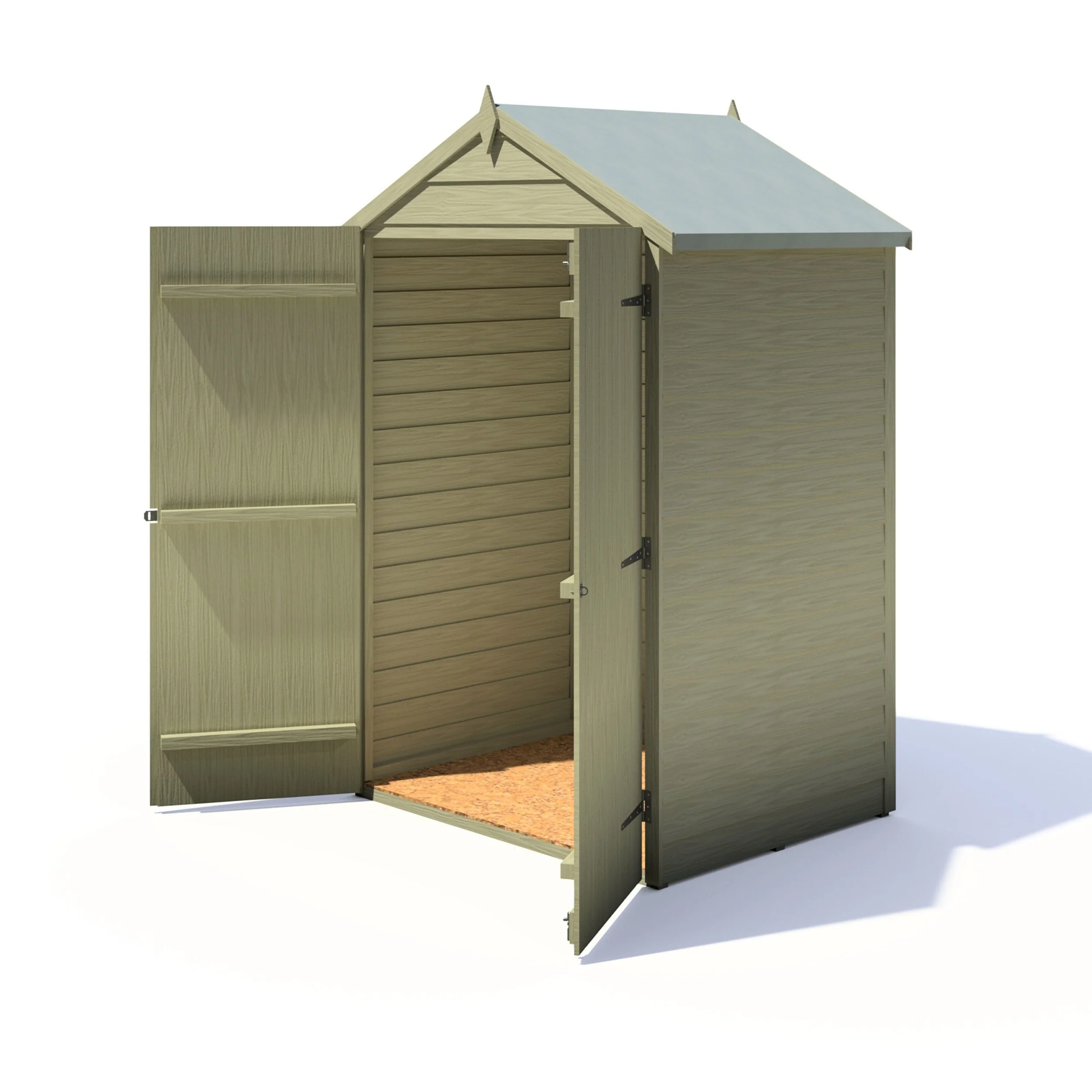 Ashworth 2' 10" x 3' 11" Apex Shed - Premium Pressure Treated Overlap - Image 8