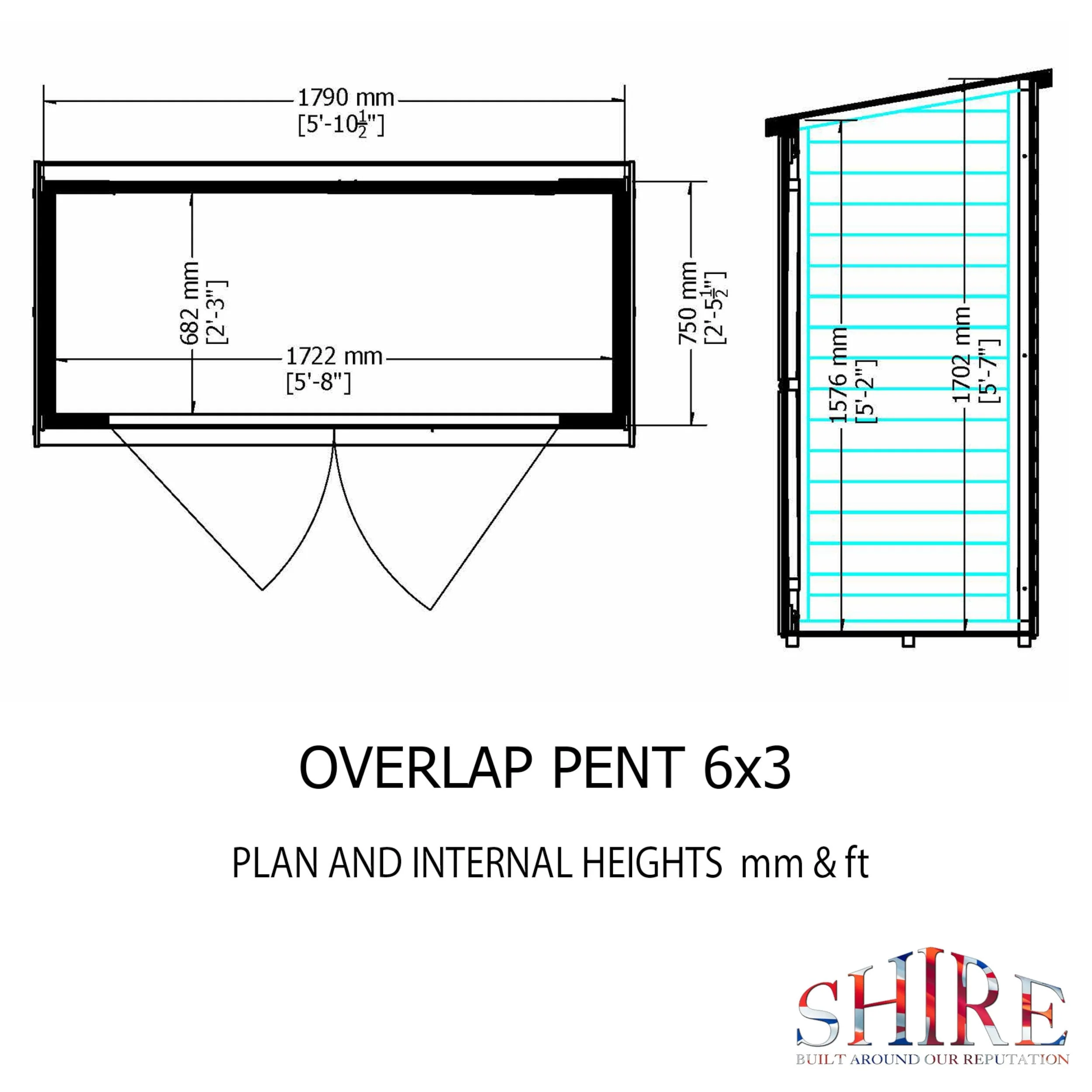 Ashworth 2' 2" x 5' 10" Apex Shed - Premium Pressure Treated Tongue & Groove - Image 3