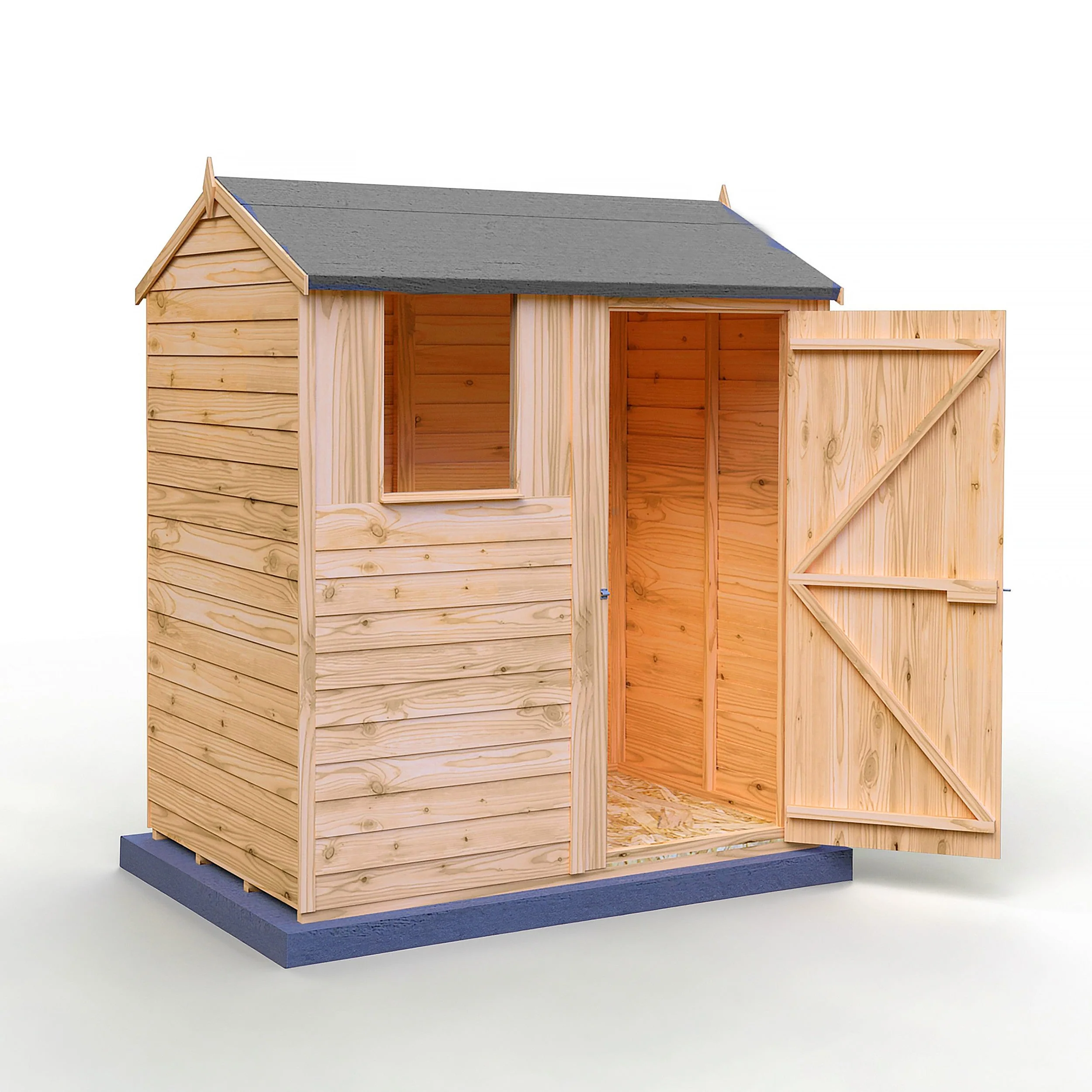 Ashworth 5' 9" x 3' 11" Reverse Apex Shed - Premium Pressure Treated Overlap - Image 10