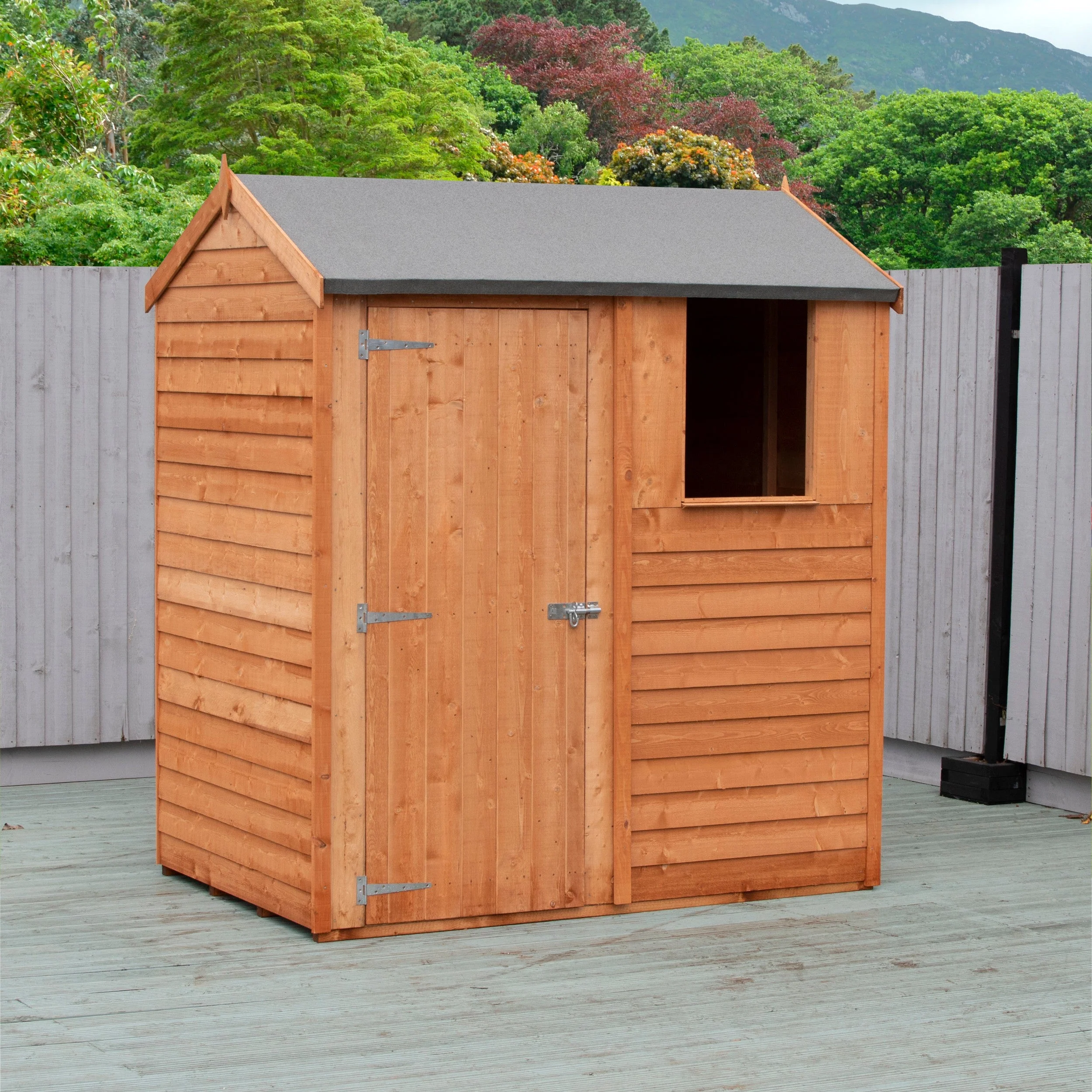 Ashworth 5' 9" x 3' 11" Reverse Apex Shed - Premium Pressure Treated Overlap - Image 7