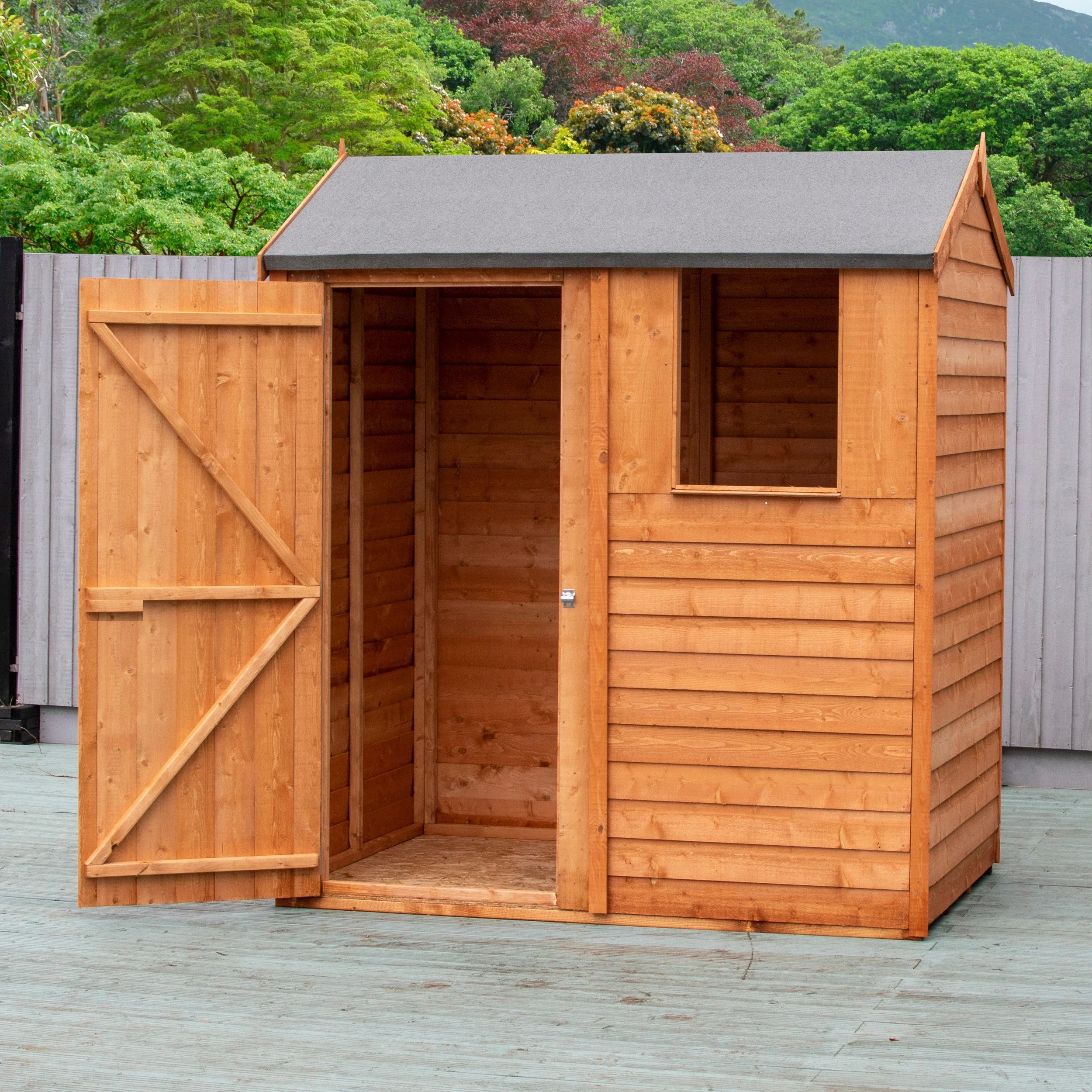 Ashworth 5' 9" x 3' 11" Reverse Apex Shed - Premium Pressure Treated Overlap - Image 8