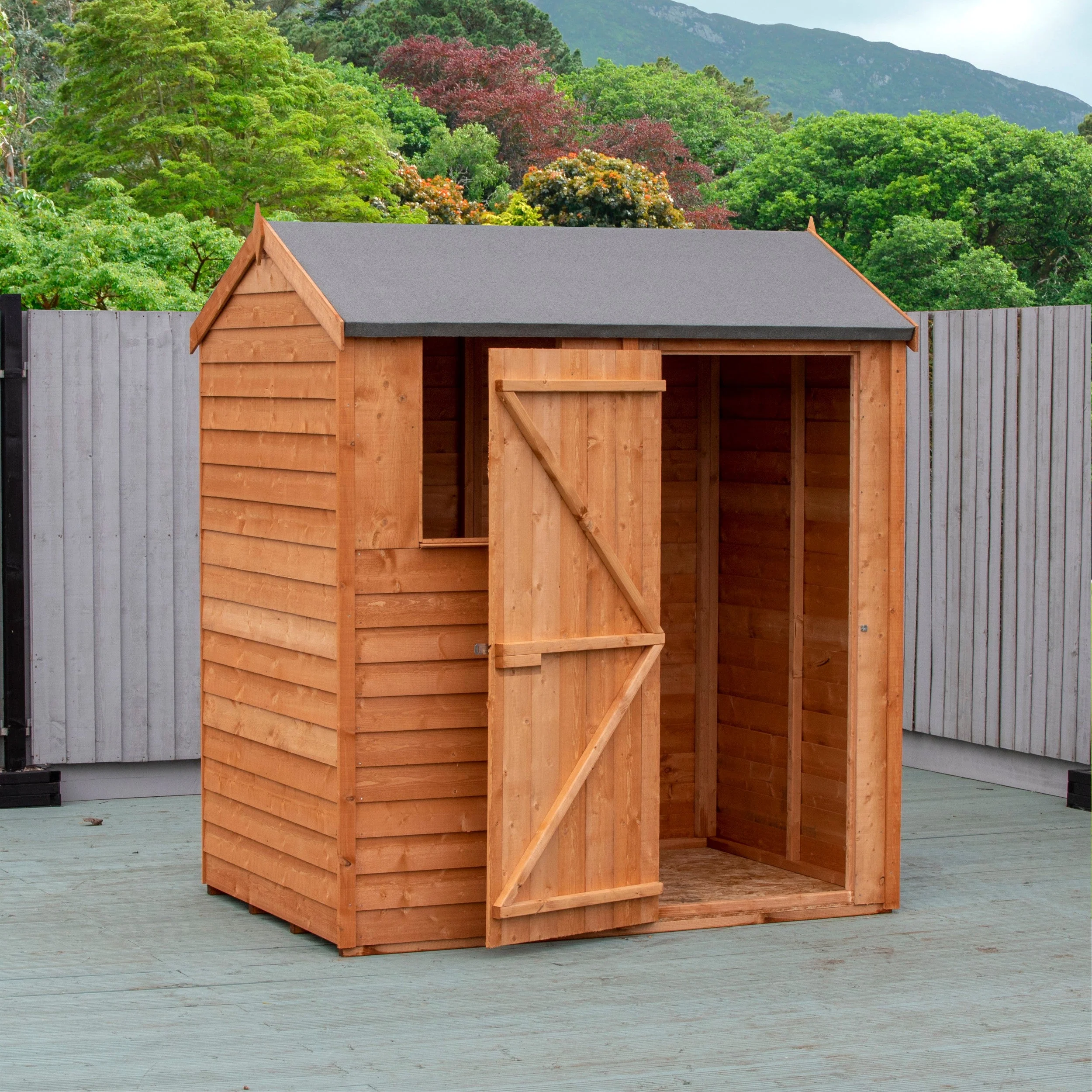 Ashworth 5' 9" x 3' 11" Reverse Apex Shed - Premium Pressure Treated Overlap - Image 9