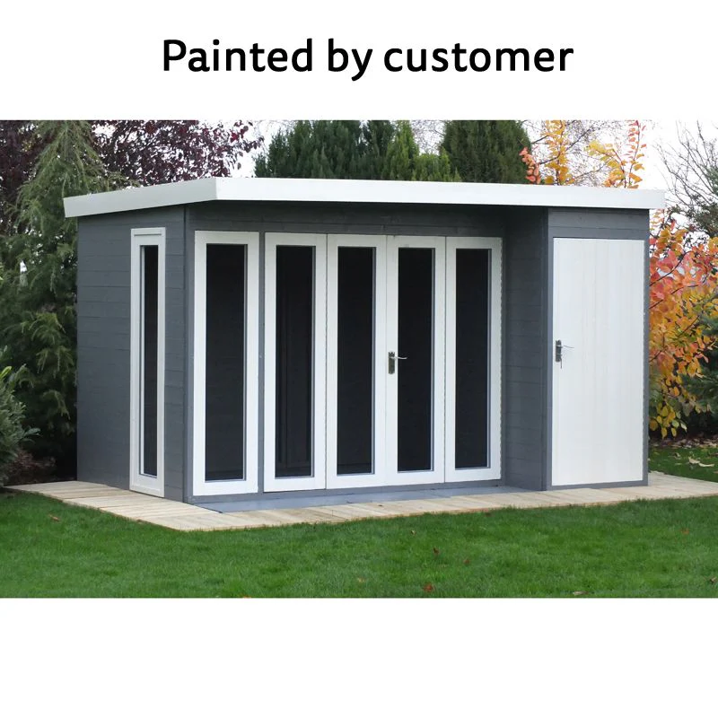 Shire Aster 12' 4" x 8' 5" Pent Summerhouse - Premium Dip Treated Shiplap - Image 2